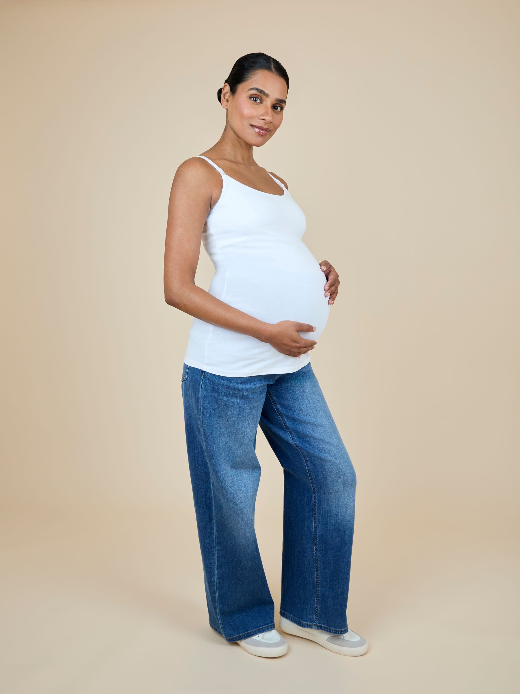 White 2-Pack Maternity & Nursing Vest Tops - Image 9 of 15