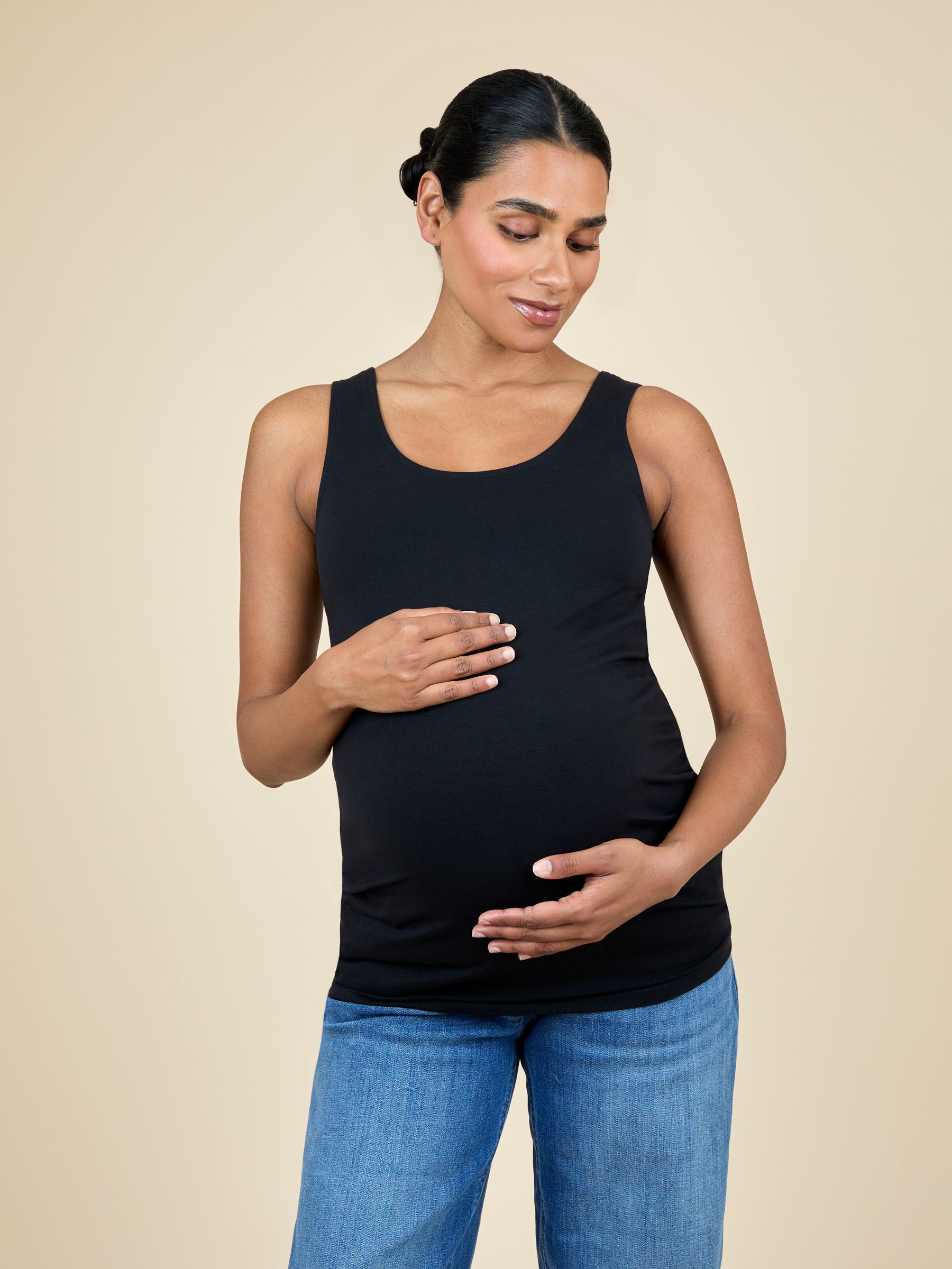 Black 2-Pack Maternity Vests - Image 11 of 15