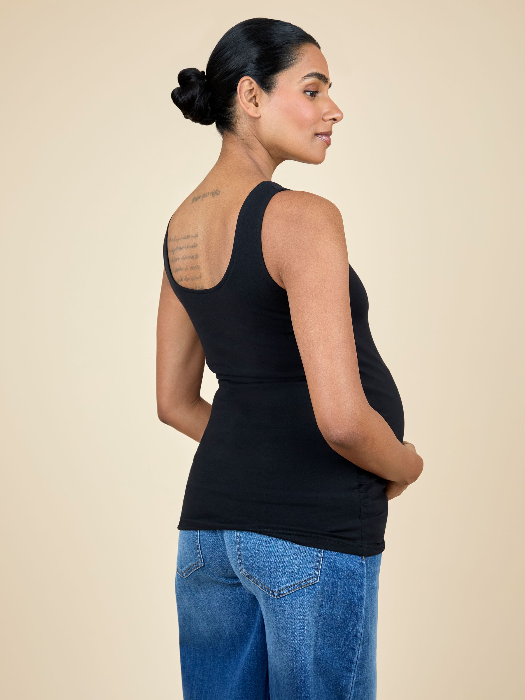 Black 2-Pack Maternity Vests - Image 13 of 15