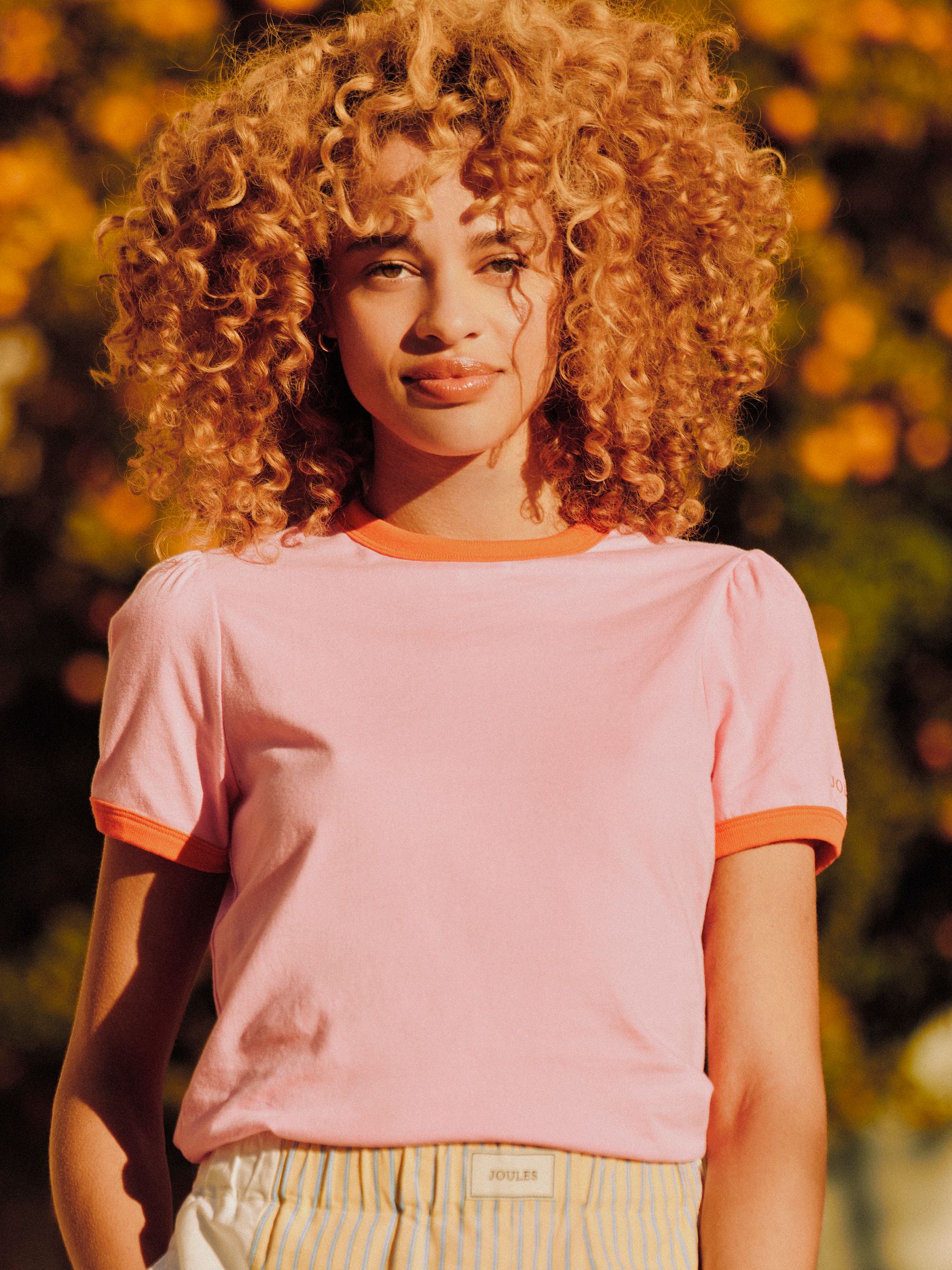 Erin Pink Short Sleeve Jersey T-Shirt - Image 1 of 7
