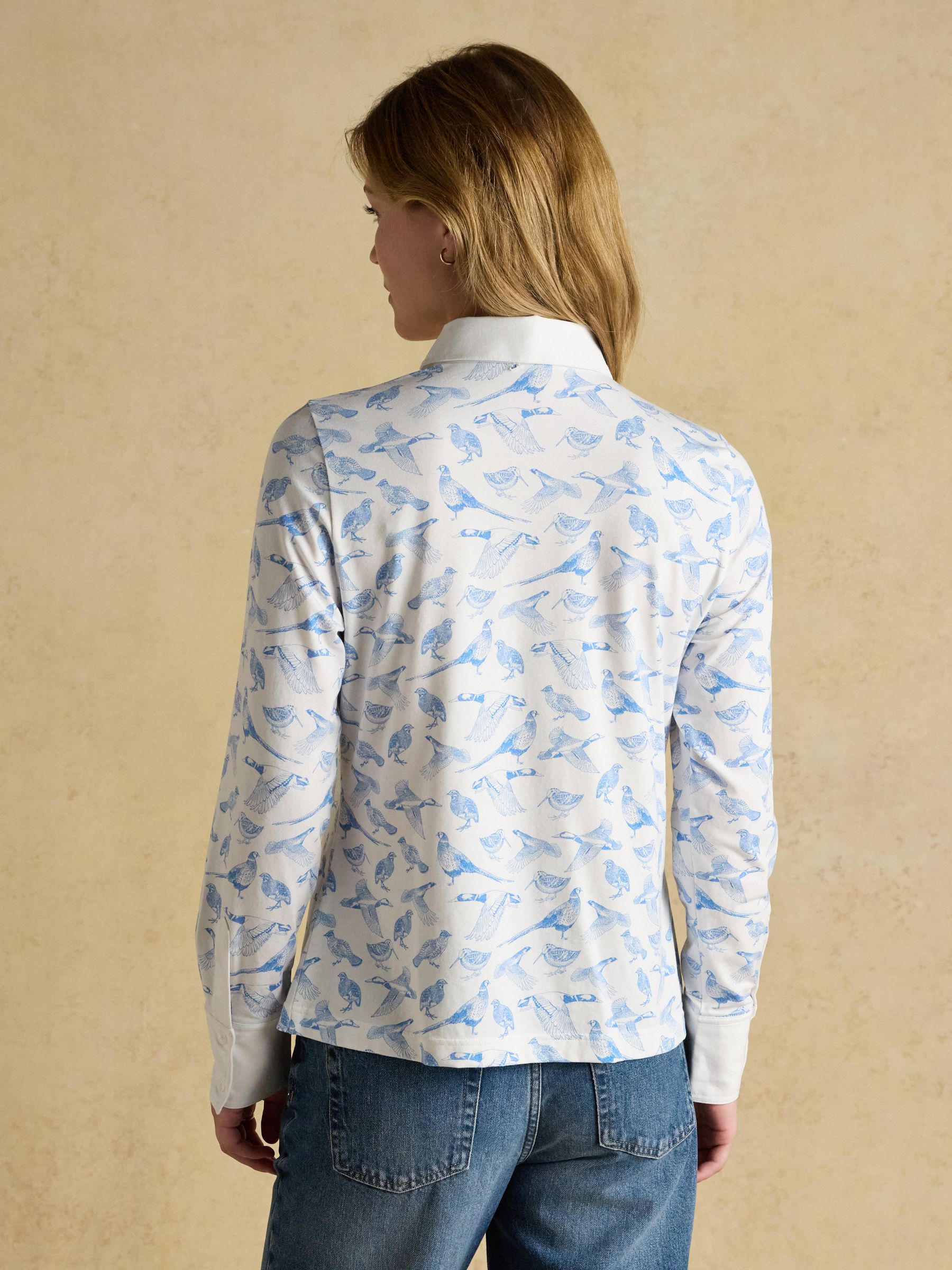 Charlotte Blue Pheasants Printed Jersey Shirt - Image 2 of 7