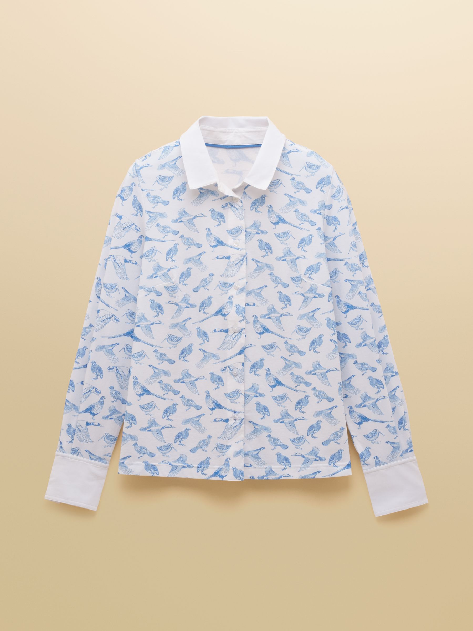 Charlotte Blue Pheasants Printed Jersey Shirt - Image 7 of 7