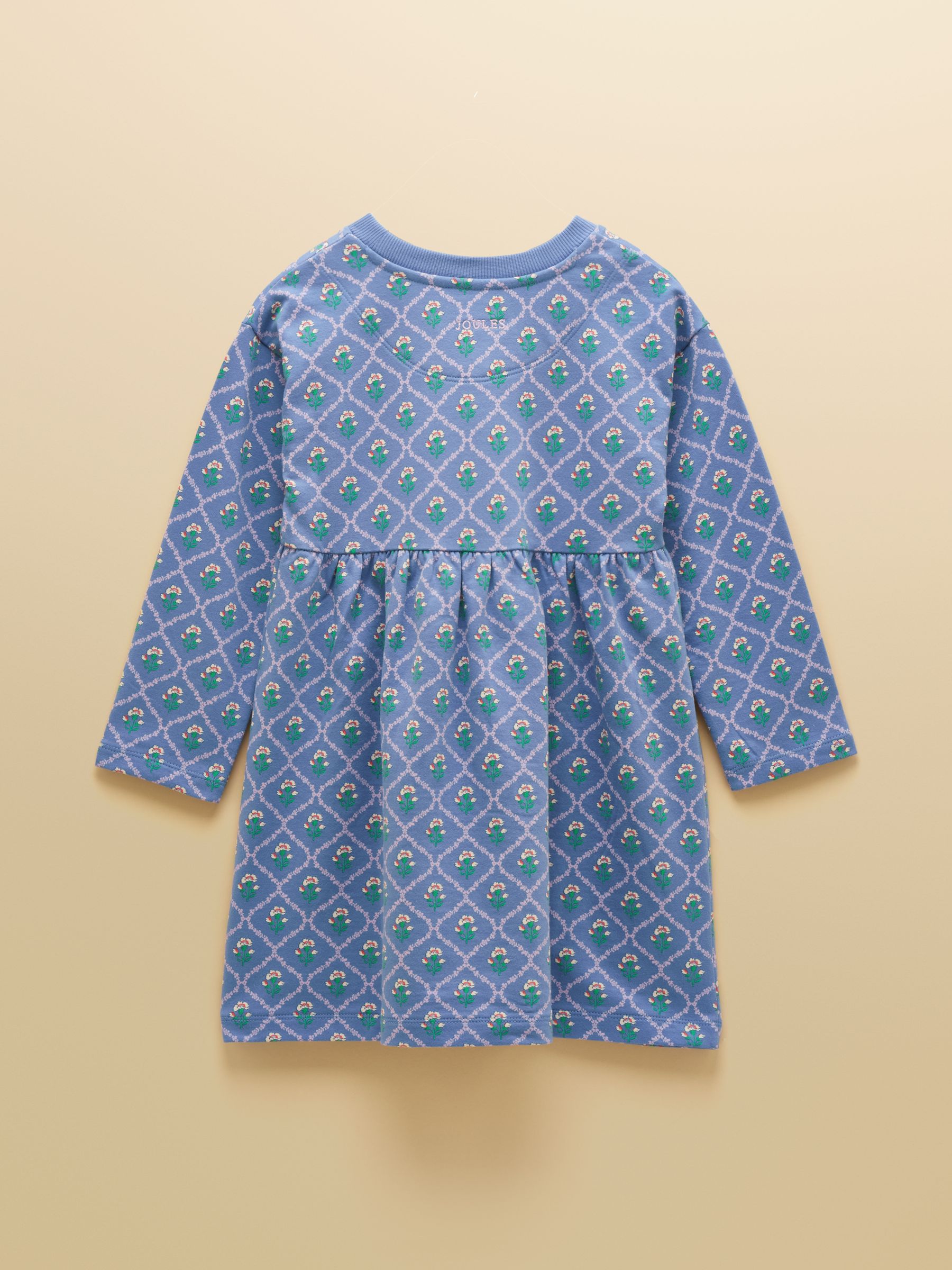 Girls' Emma Blue Long Sleeve Sweater Dress - Image 2 of 6