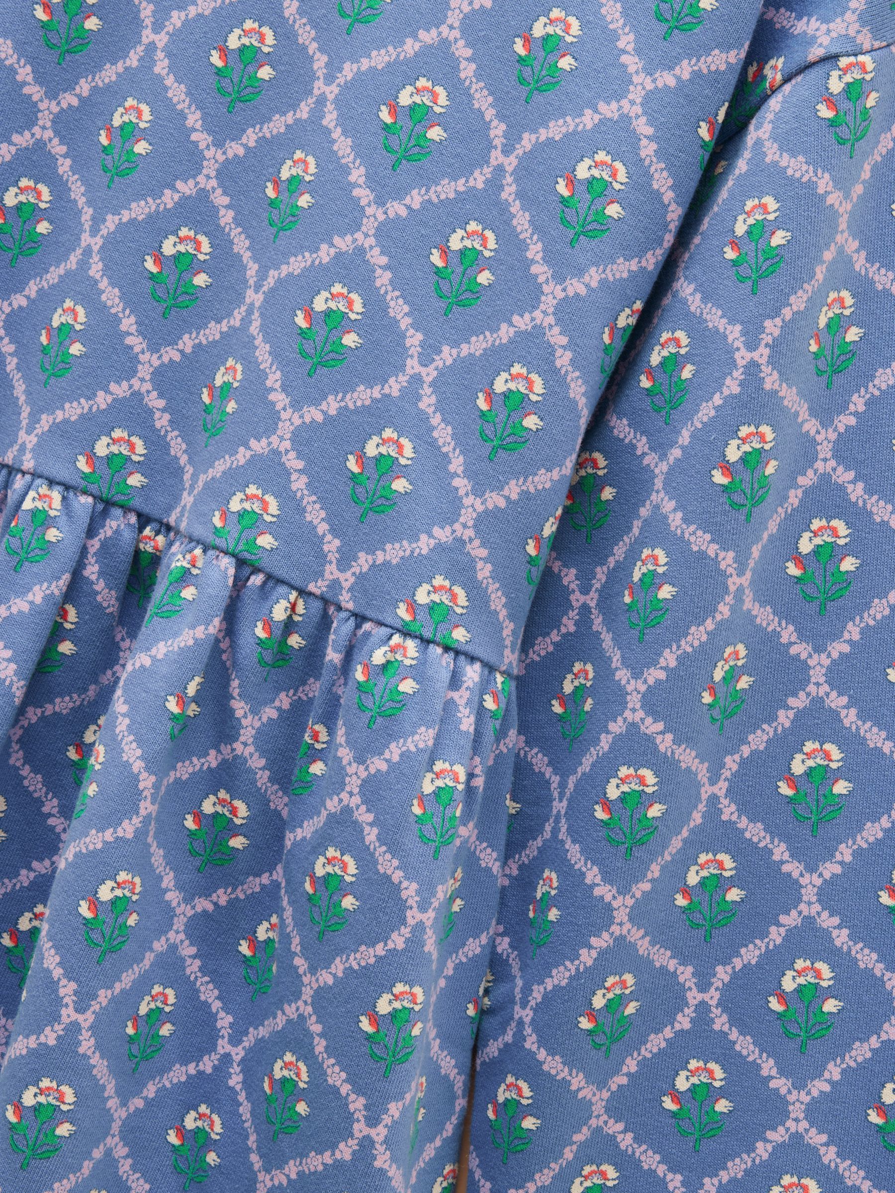 Girls' Emma Blue Long Sleeve Sweater Dress - Image 3 of 6