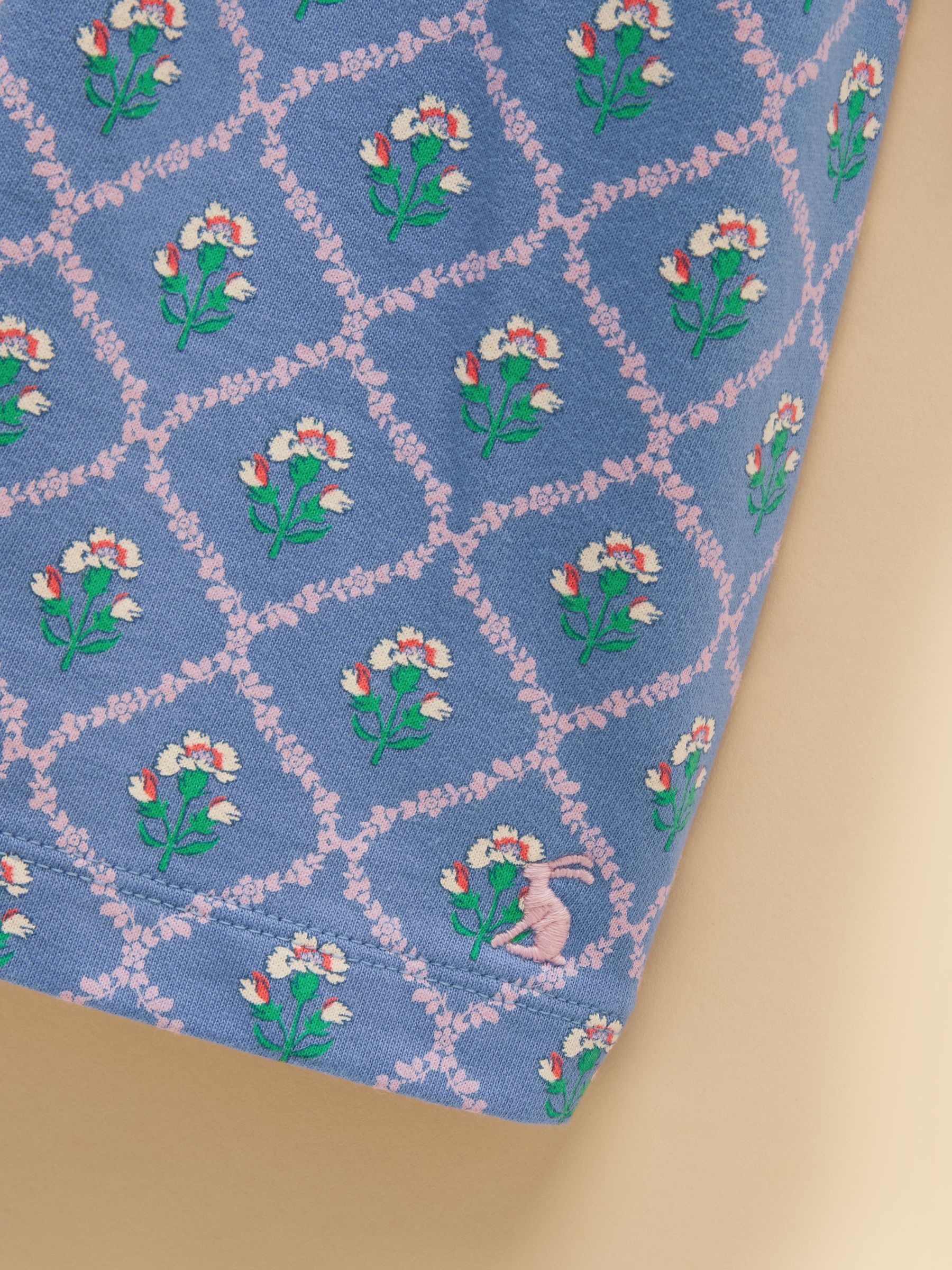 Girls' Emma Blue Long Sleeve Sweater Dress - Image 4 of 6