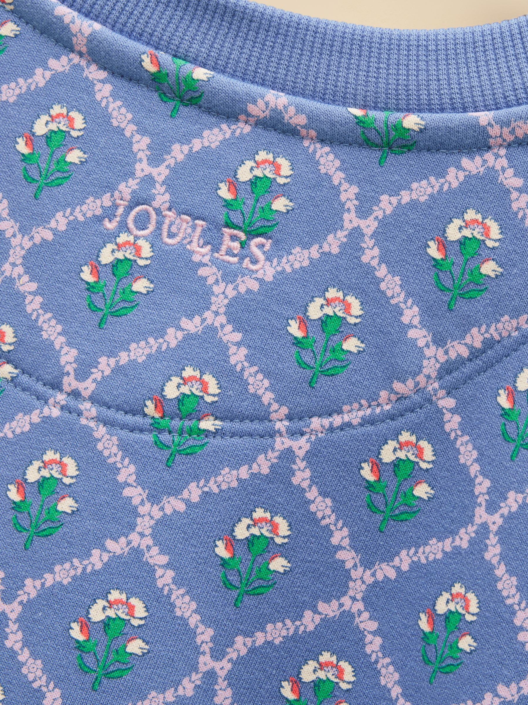 Girls' Emma Blue Long Sleeve Sweater Dress - Image 6 of 6