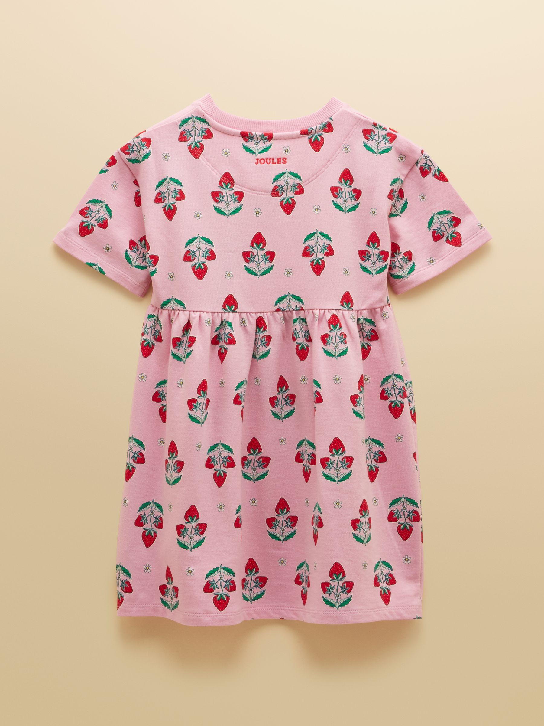 Girls' Emma Pink Short Sleeve Sweater Dress - Image 2 of 5