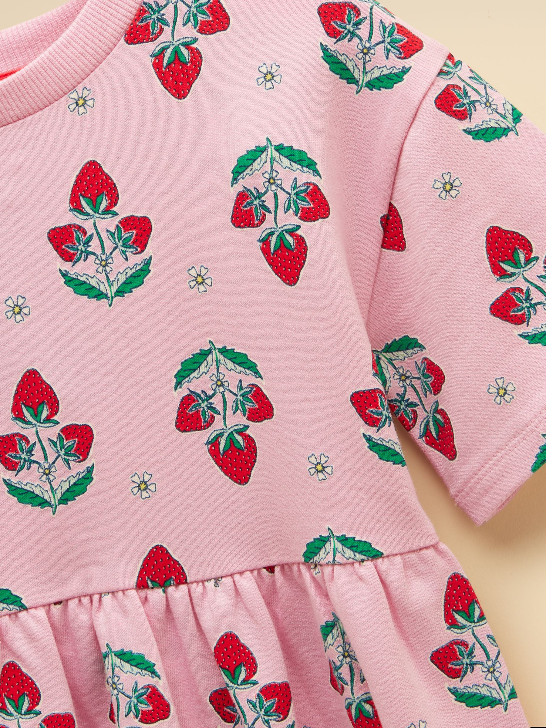 Girls' Emma Pink Short Sleeve Sweater Dress - Image 3 of 5