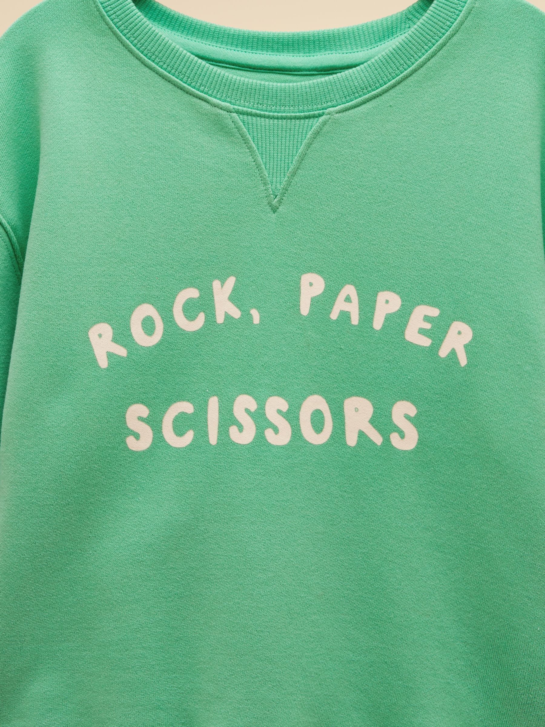 Kids' Sundaze Turquoise Green Slogan Crew Neck Sweatshirt - Image 4 of 5
