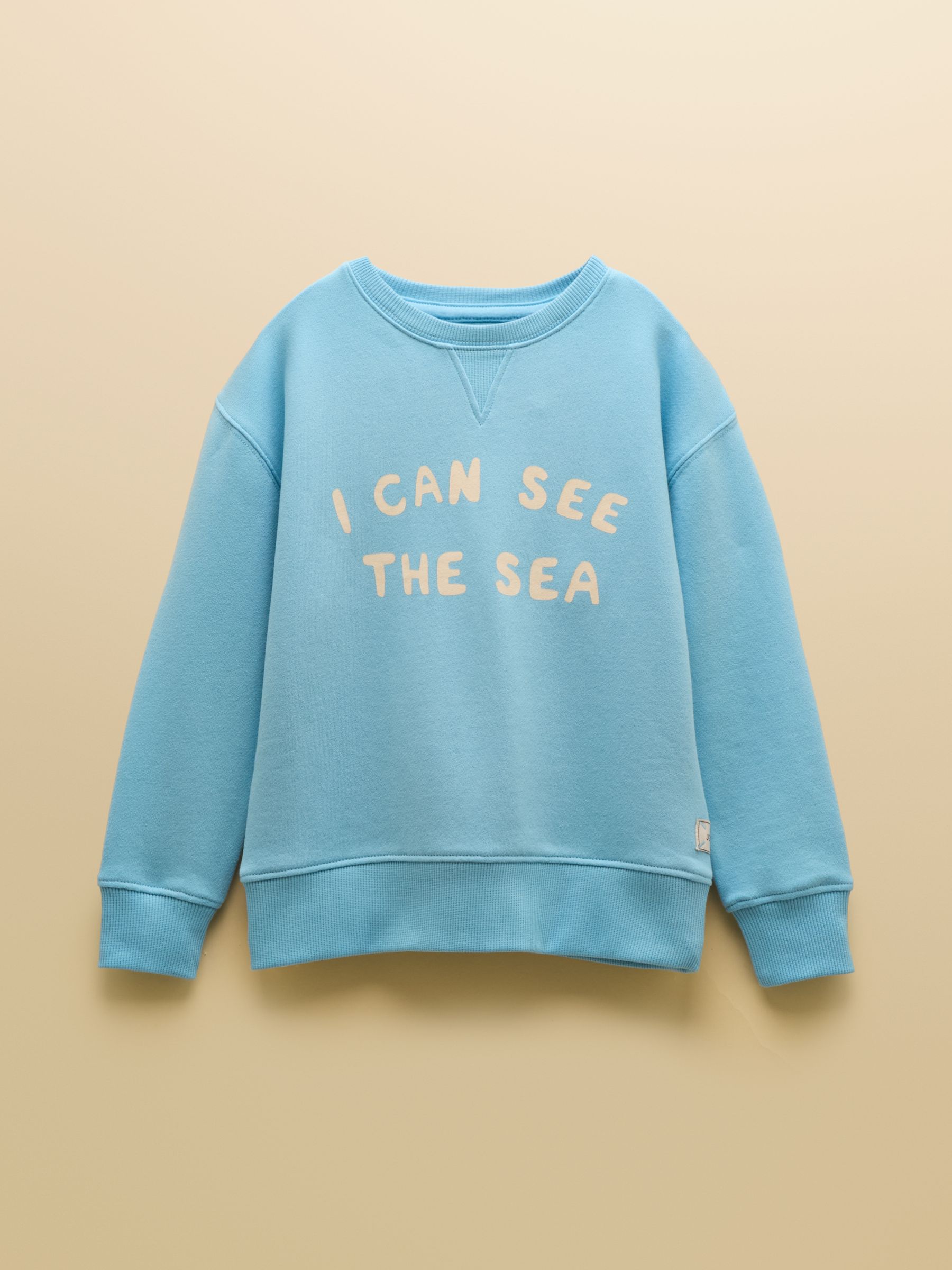 Kids' Sundaze Light Blue Slogan Crew Neck Sweatshirt - Image 1 of 4