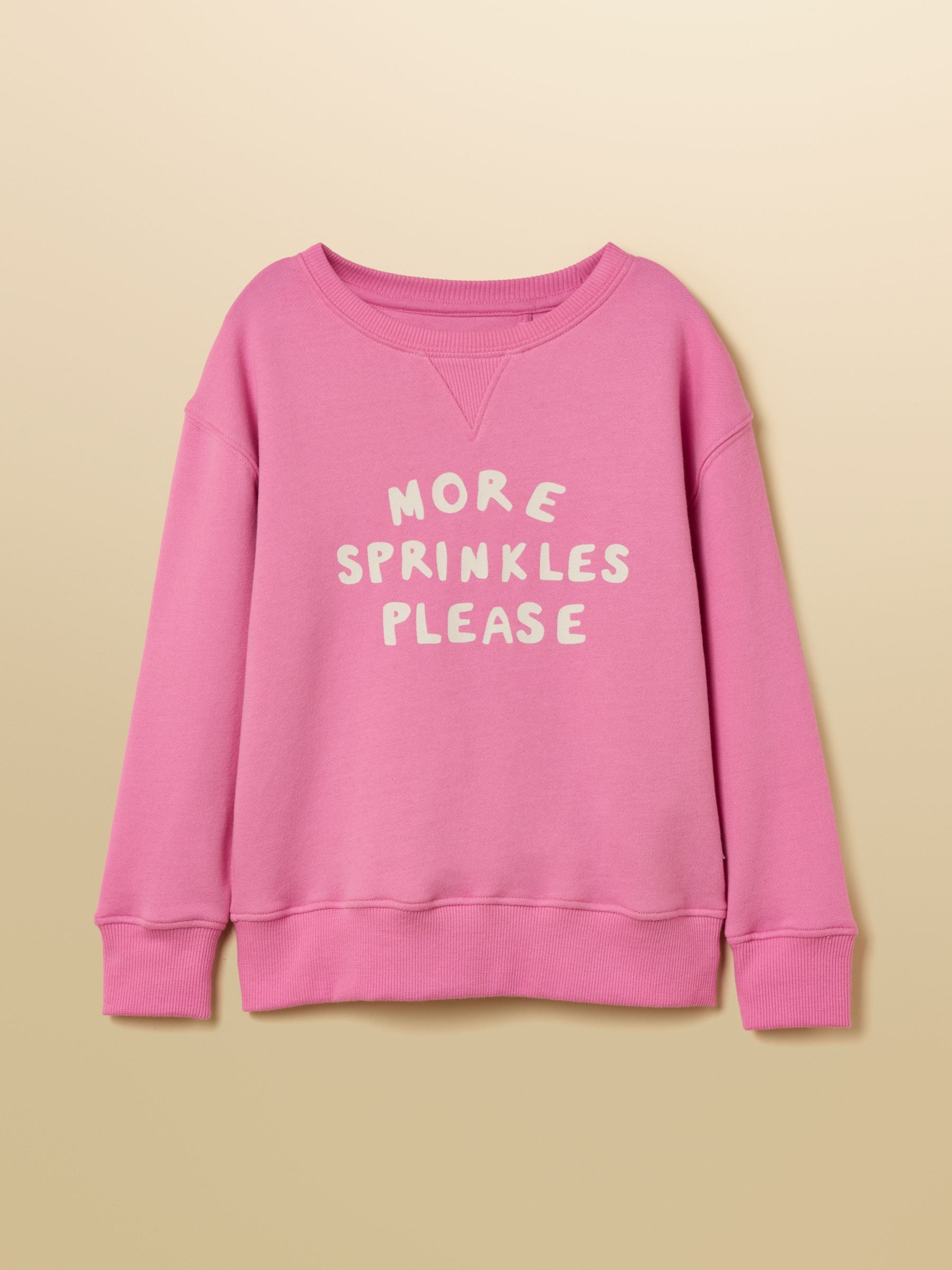Kids' Sundaze Bright Pink Slogan Crew Neck Sweatshirt - Image 3 of 7