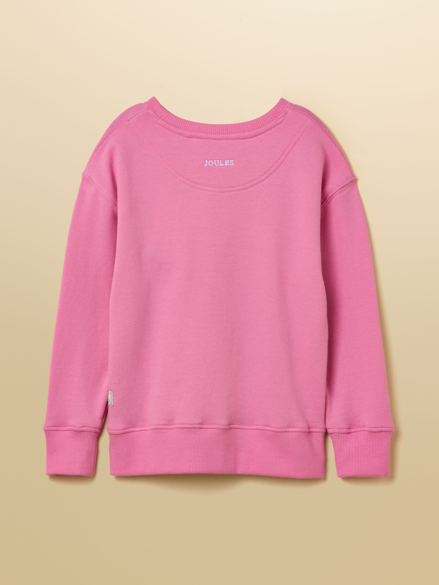 Kids' Sundaze Bright Pink Slogan Crew Neck Sweatshirt - Image 4 of 7