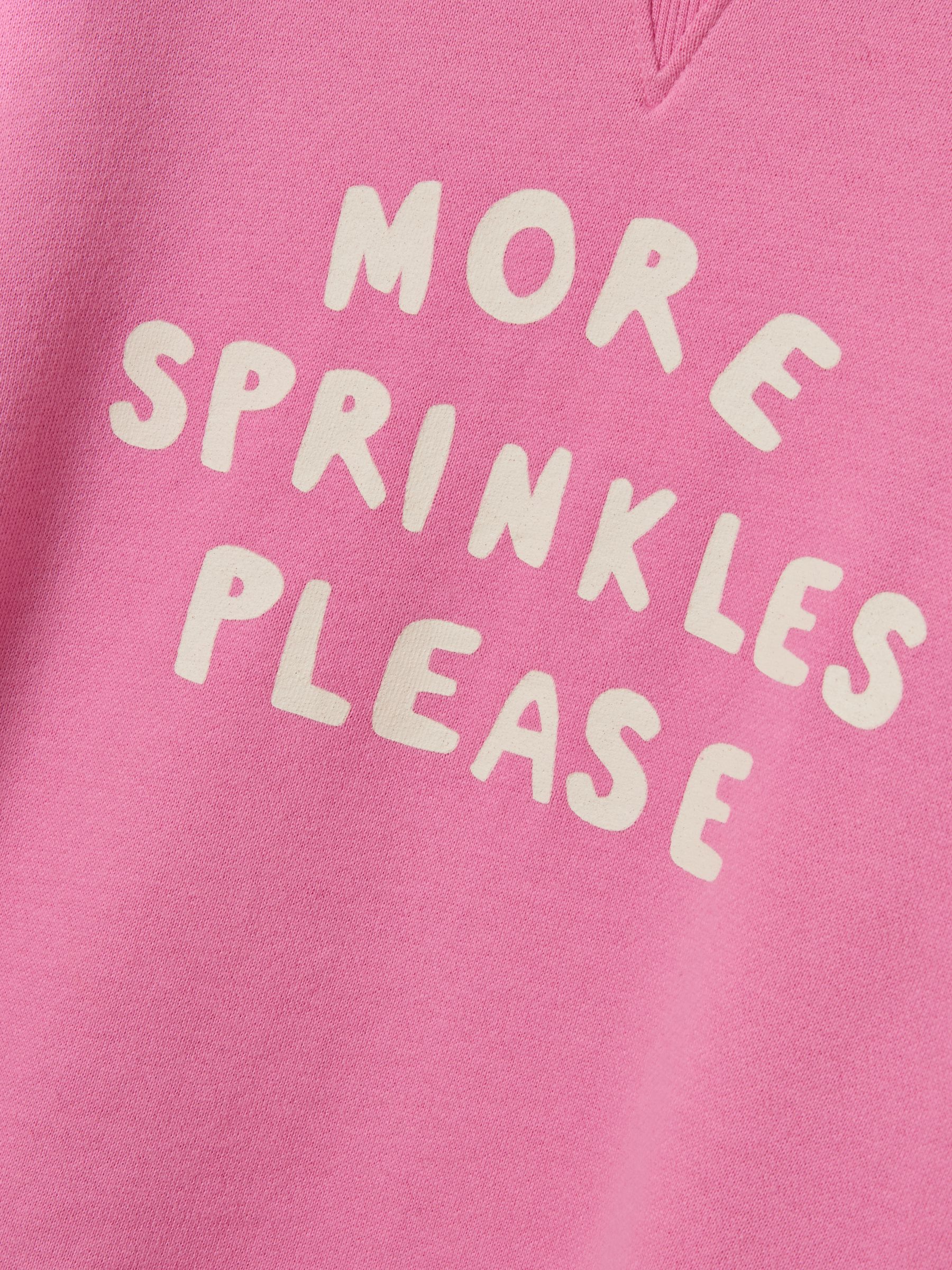 Kids' Sundaze Bright Pink Slogan Crew Neck Sweatshirt - Image 5 of 7