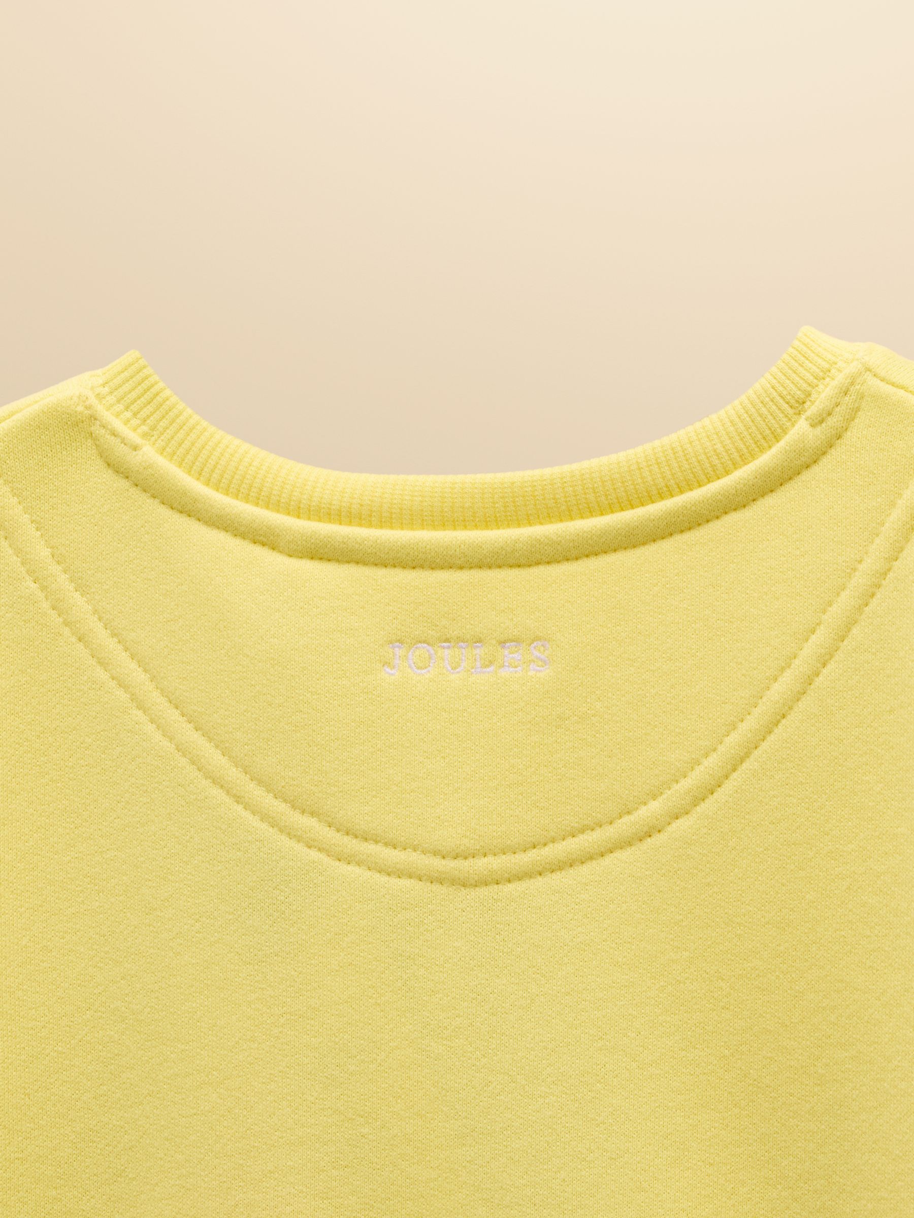 Kids' Sundaze Yellow Slogan Crew Neck Sweatshirt - Image 7 of 7