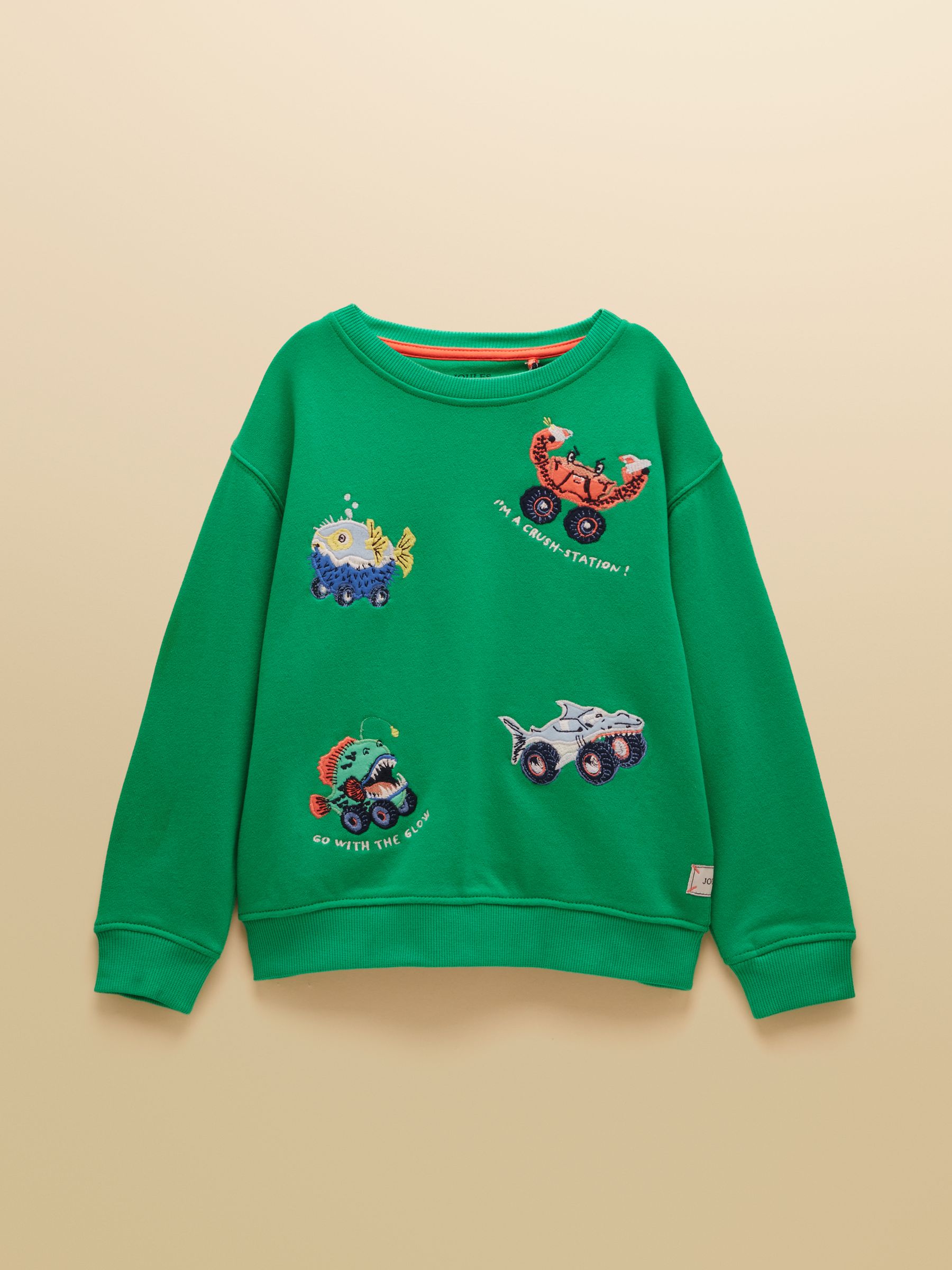 Boys' Green Icons Applique Sweatshirt - Image 1 of 5