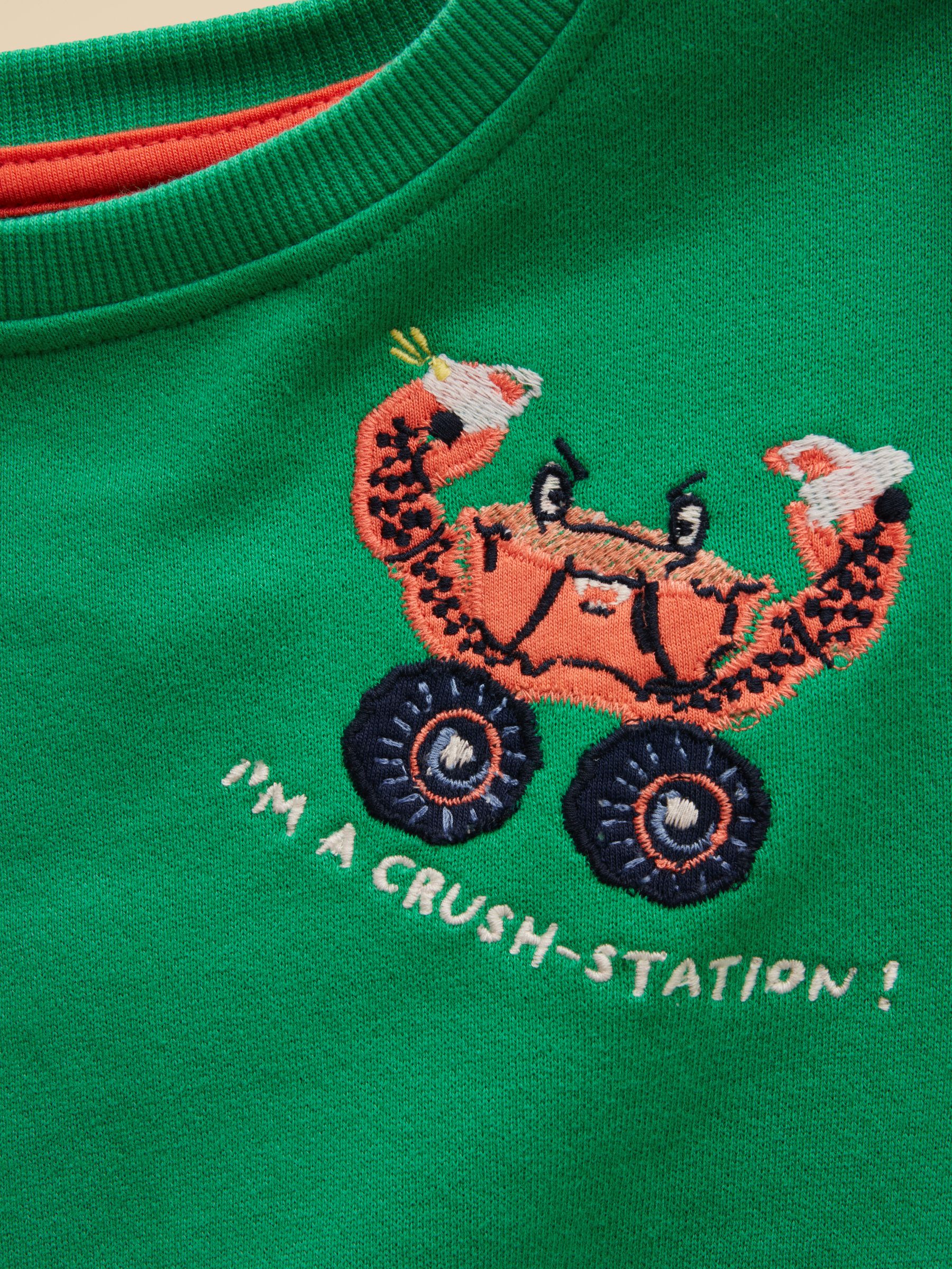 Boys' Green Icons Applique Sweatshirt - Image 5 of 5