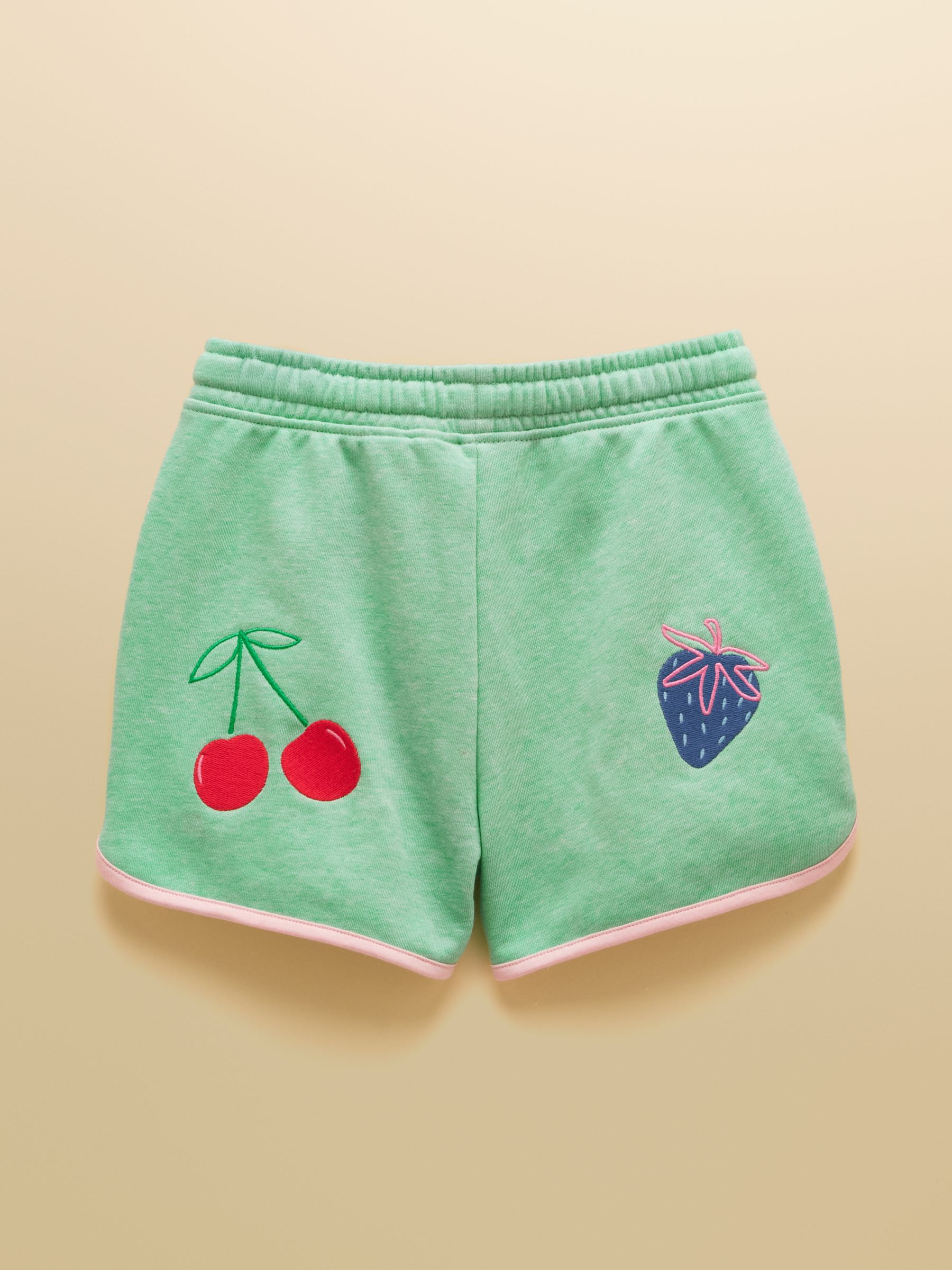 Girls' Summerdays Green Embroideries Sweat and Shorts Set - Image 5 of 13