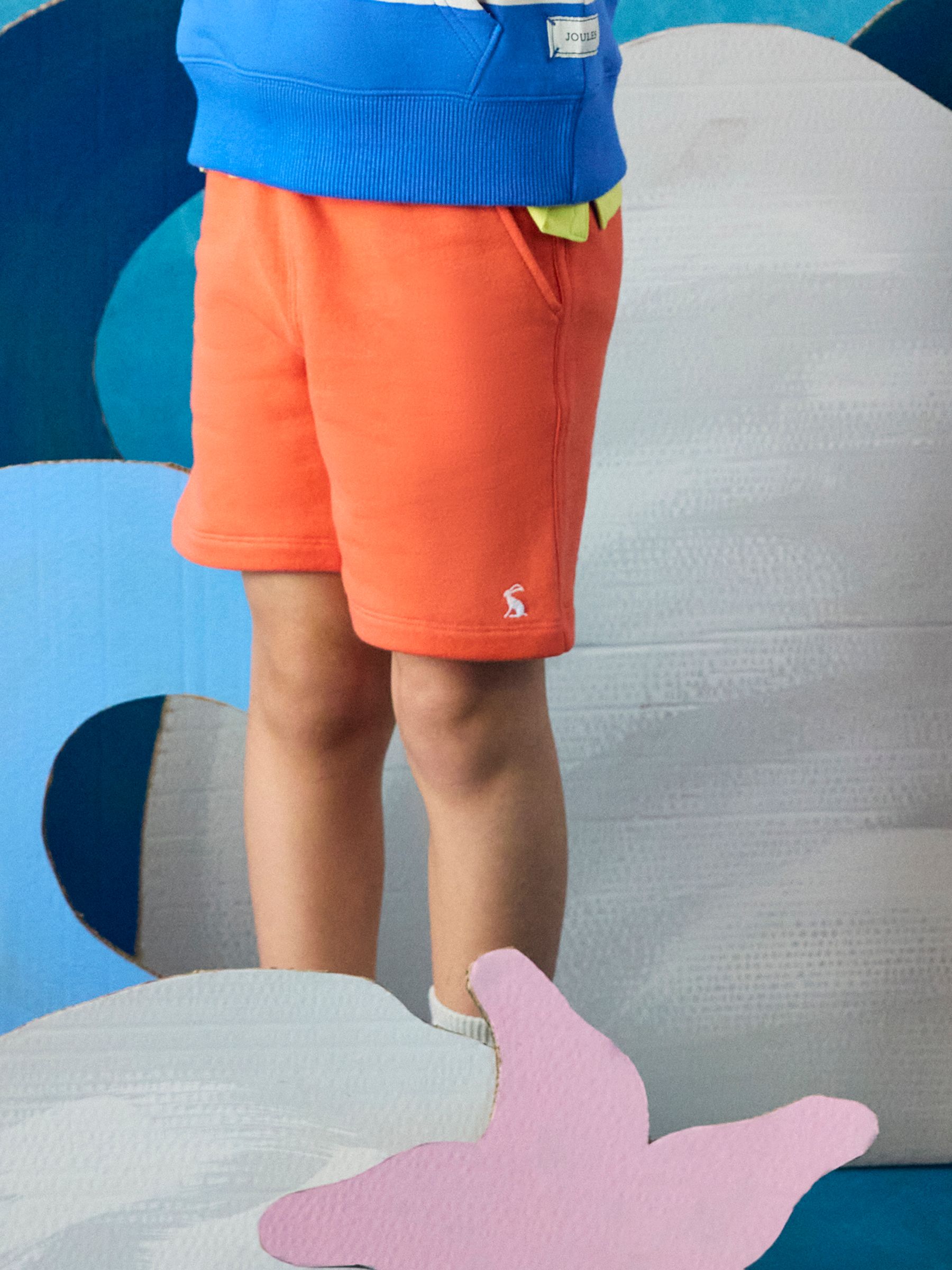 Kids' Sundaze Orange Loopback Sweat Shorts - Image 1 of 7