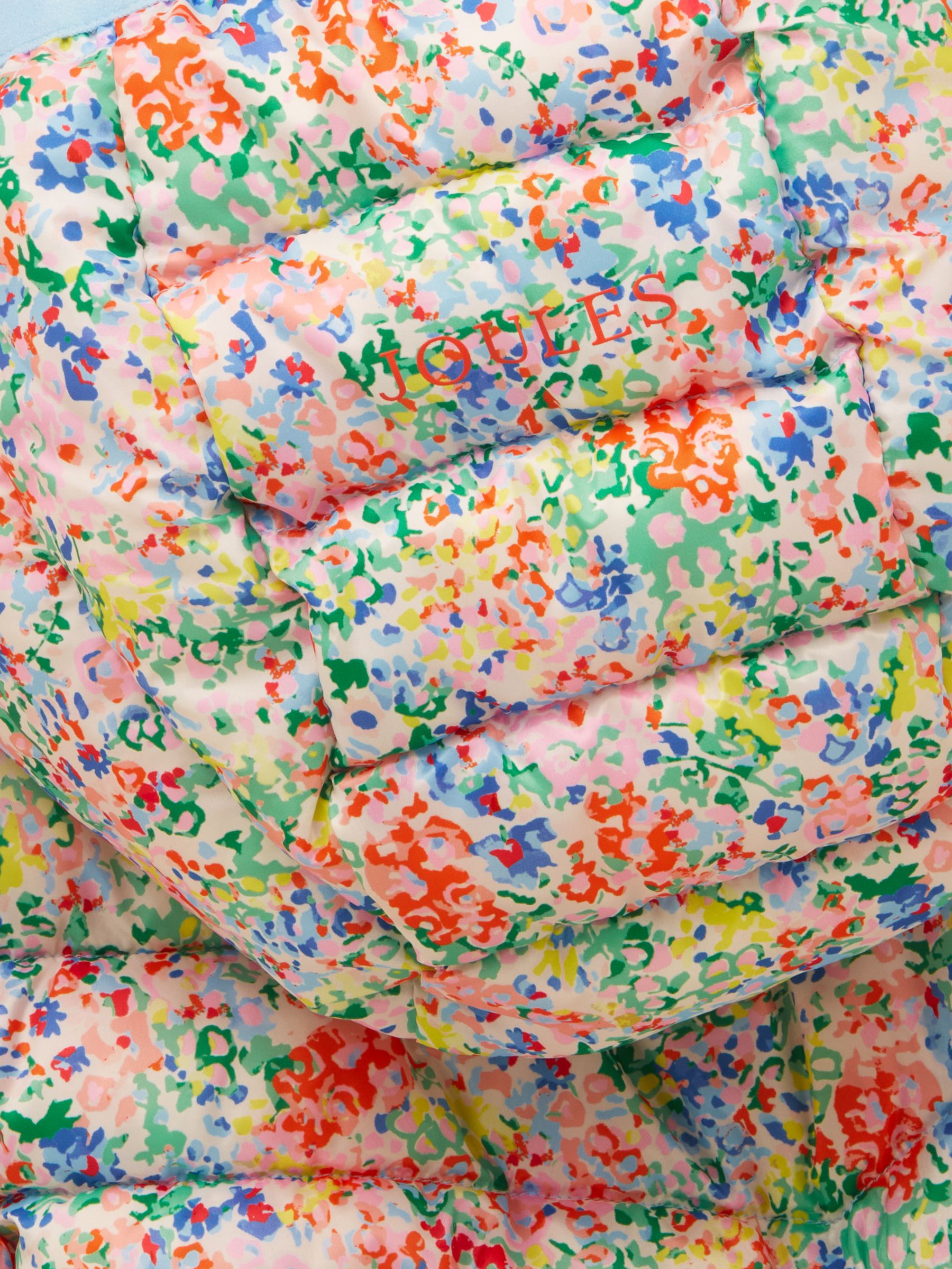 Kids' Cairn Cream Ditsy Showerproof Padded Coat with Hood - Image 7 of 7