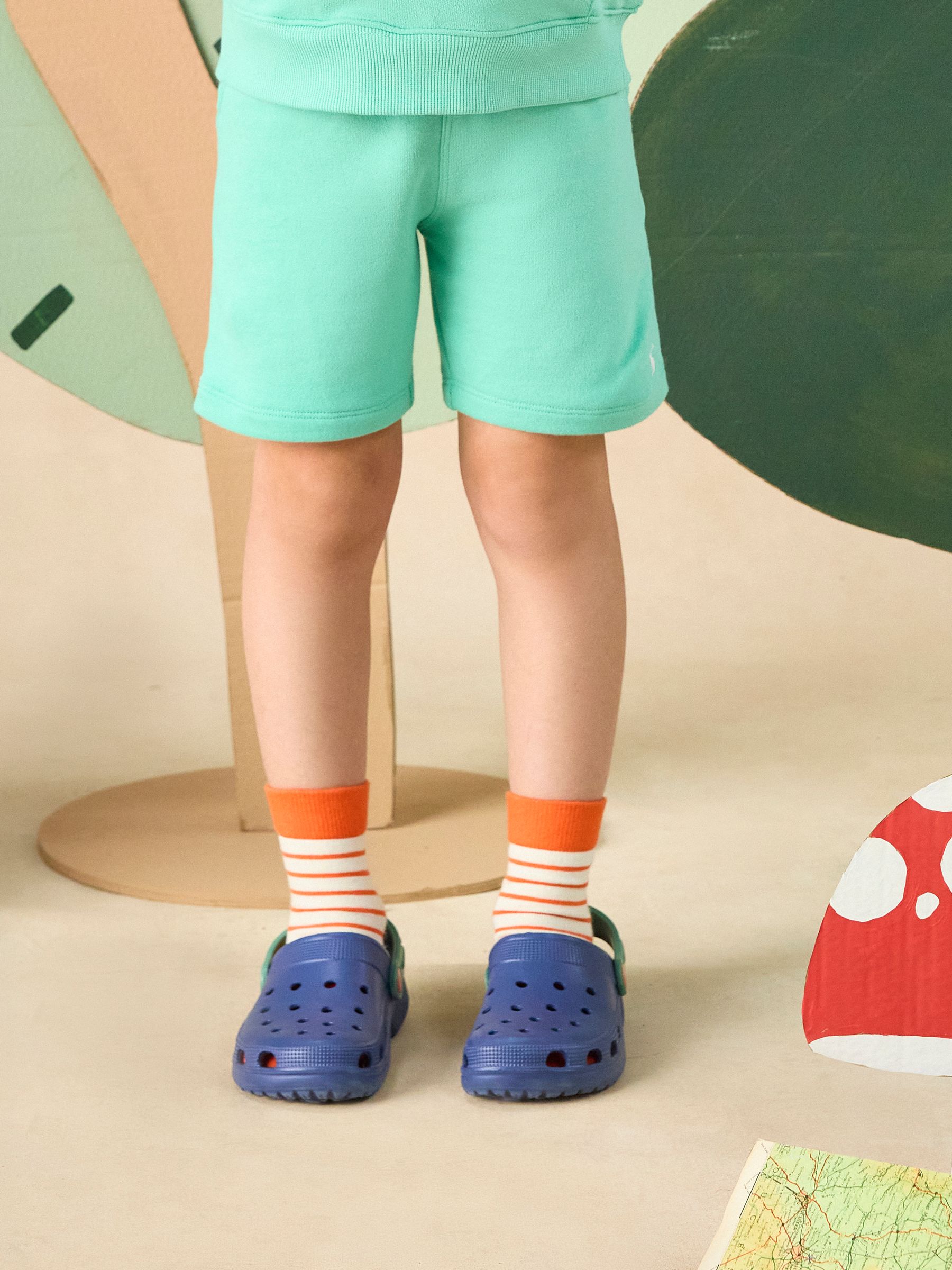 Kids' Sundaze Turquoise Green Loopback Sweat Shorts - Image 1 of 7