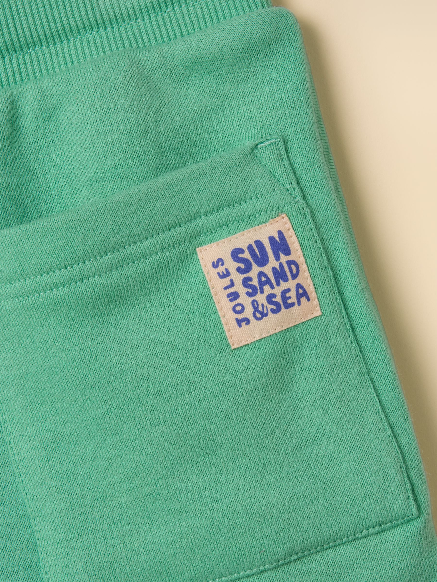 Kids' Sundaze Turquoise Green Loopback Sweat Shorts - Image 5 of 7