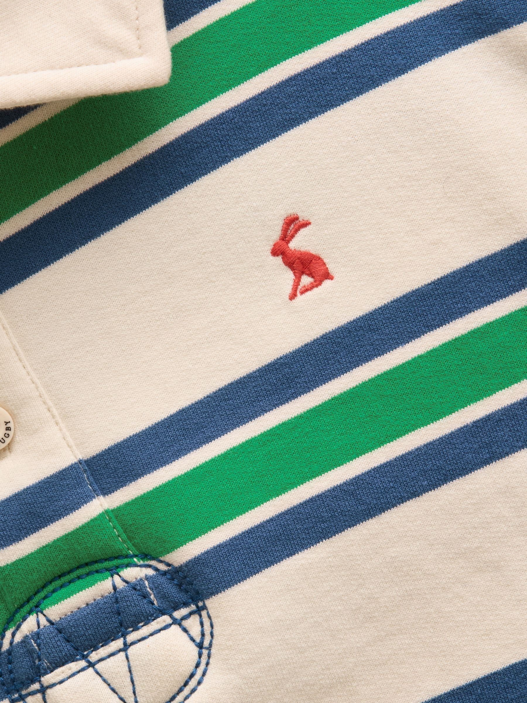 Boys' Green & White Collared Sweatshirt - Image 3 of 5