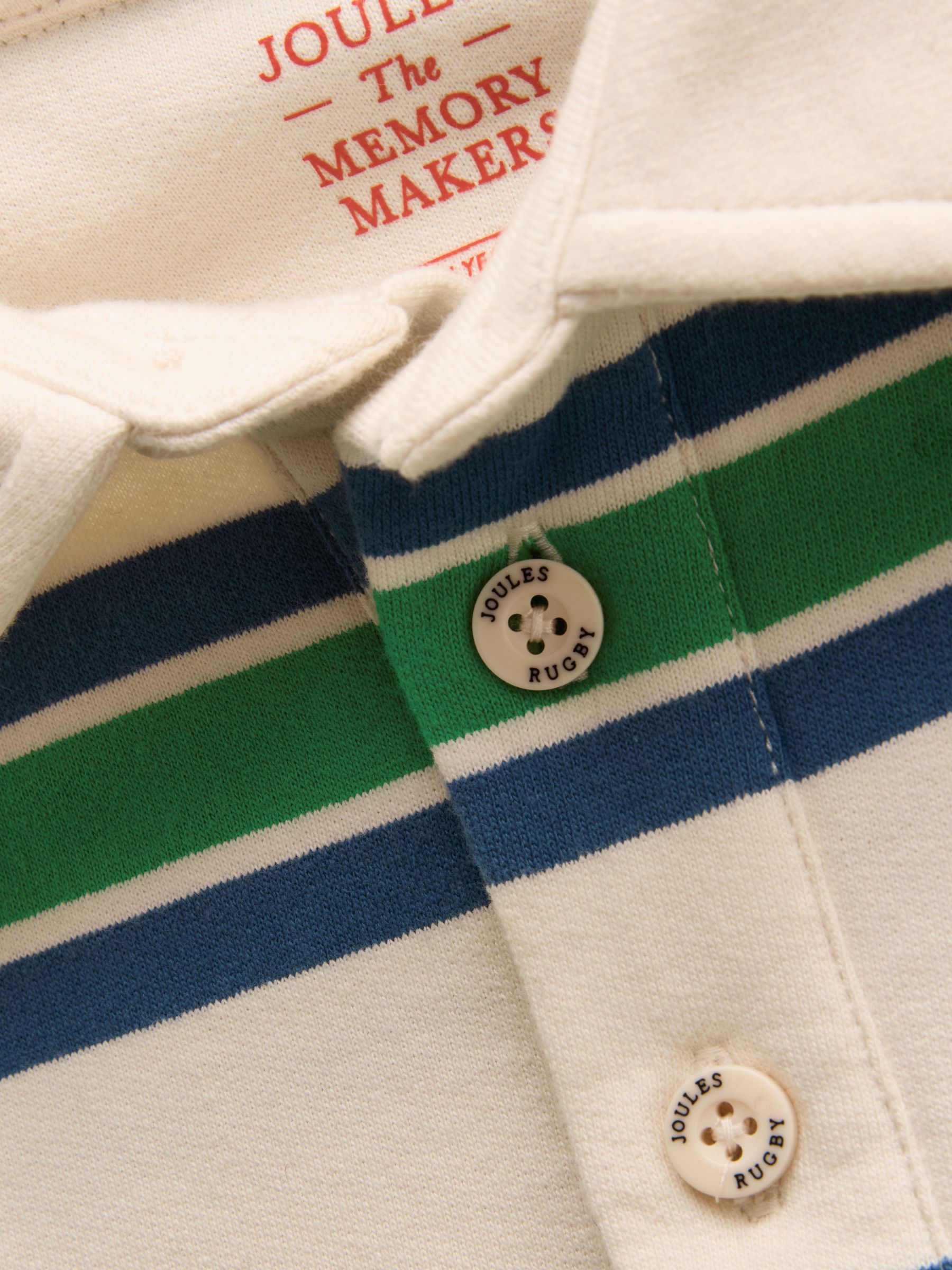 Boys' Green & White Collared Sweatshirt - Image 4 of 5