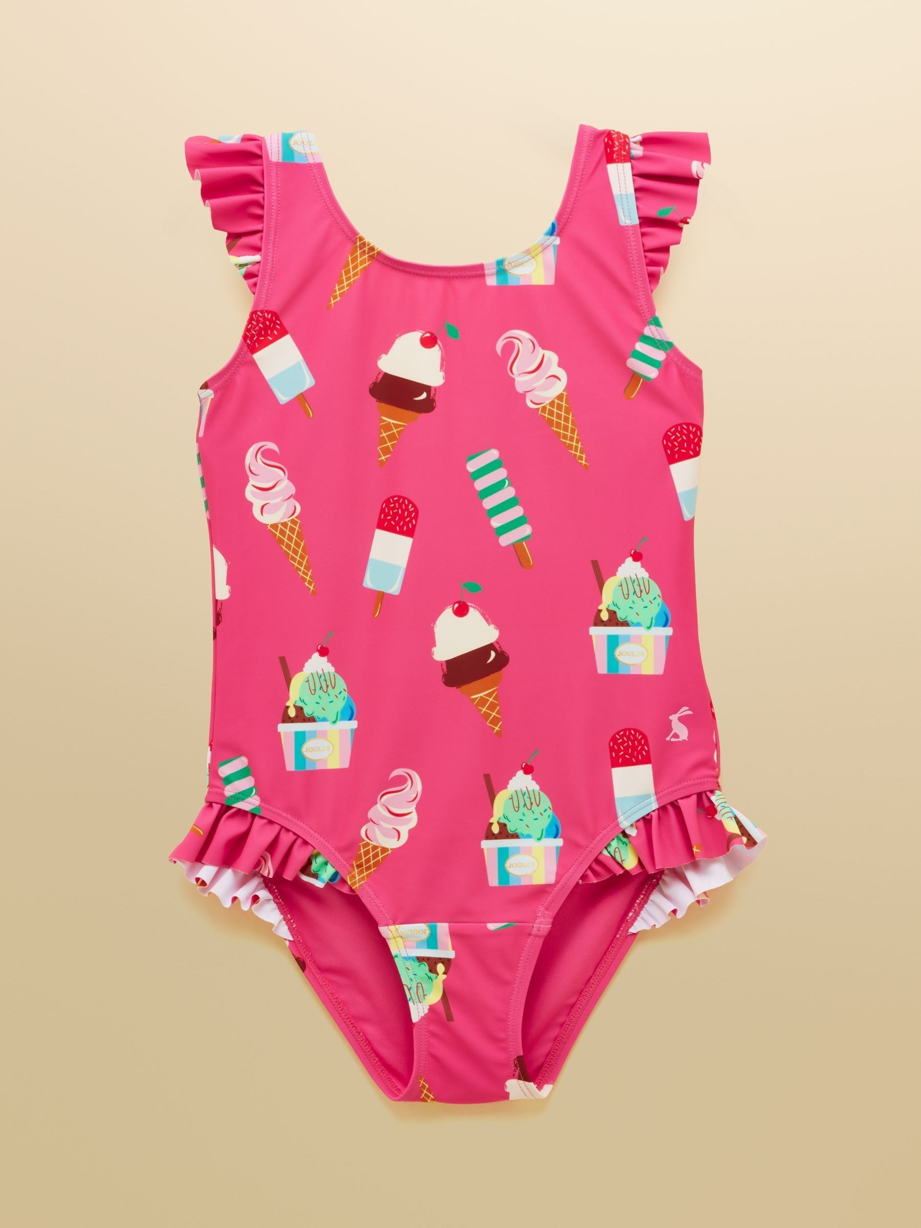 Girls' Splash Pink Ice Cream Swimming Costume - Image 1 of 5