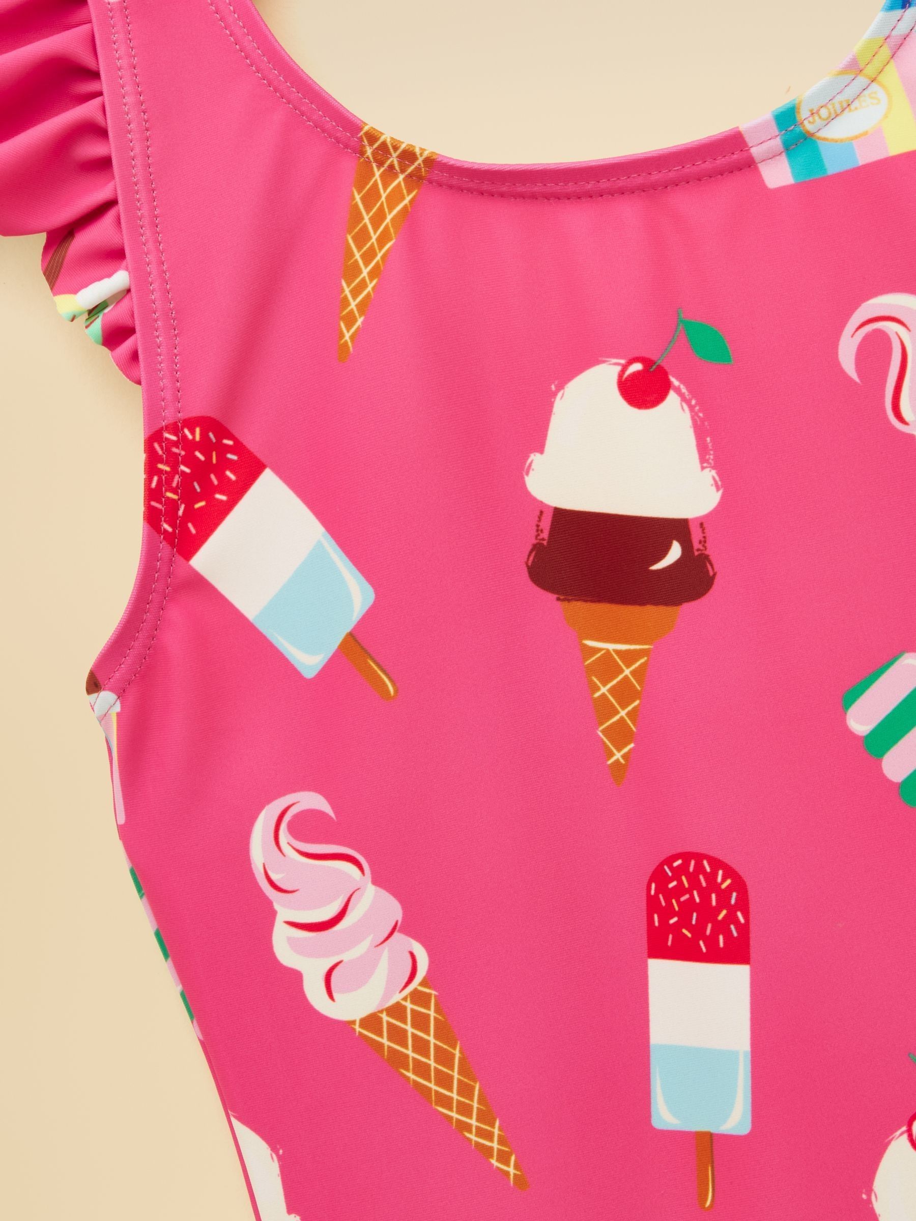 Girls' Splash Pink Ice Cream Swimming Costume - Image 3 of 5