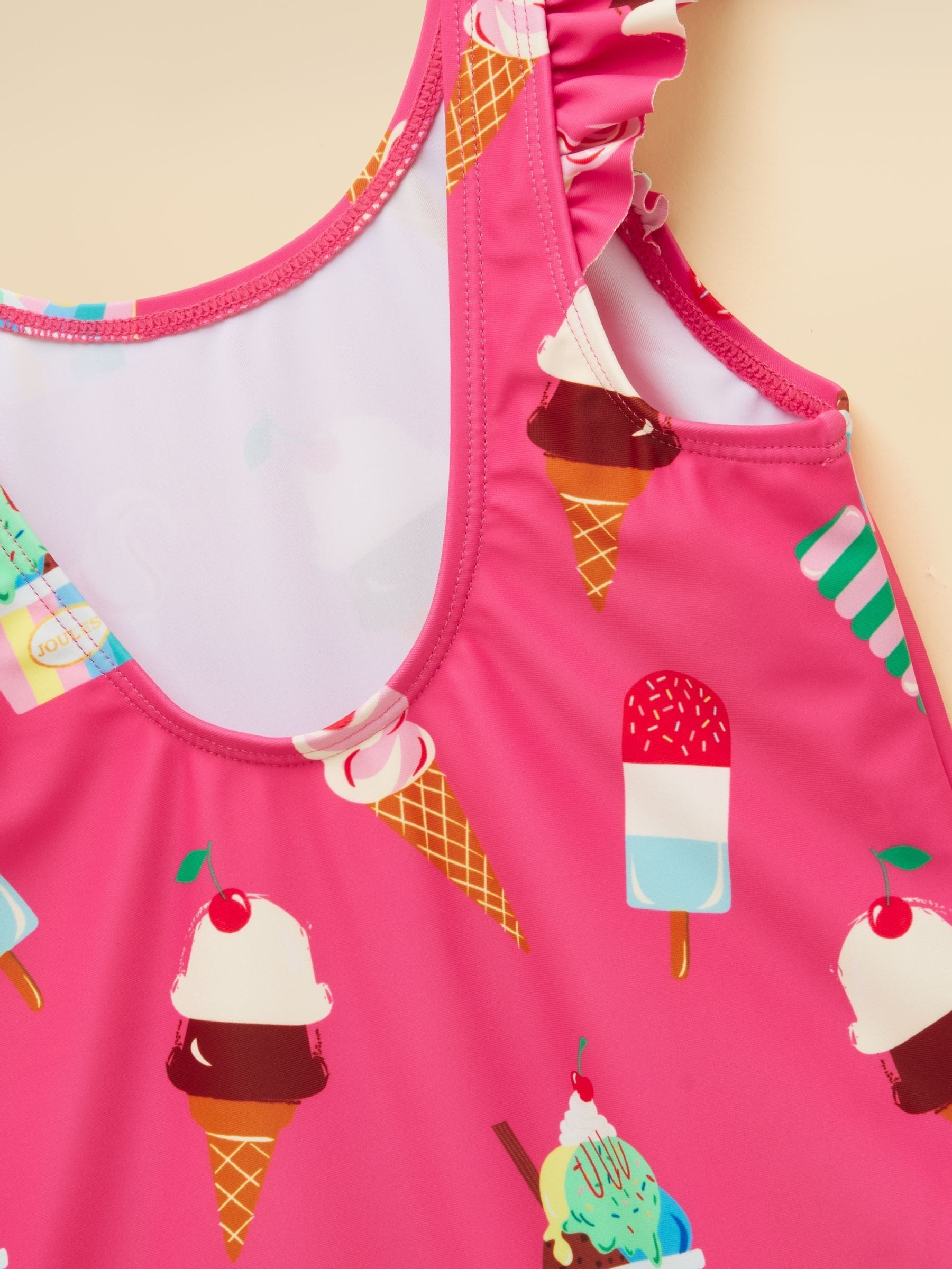 Girls' Splash Pink Ice Cream Swimming Costume - Image 5 of 5
