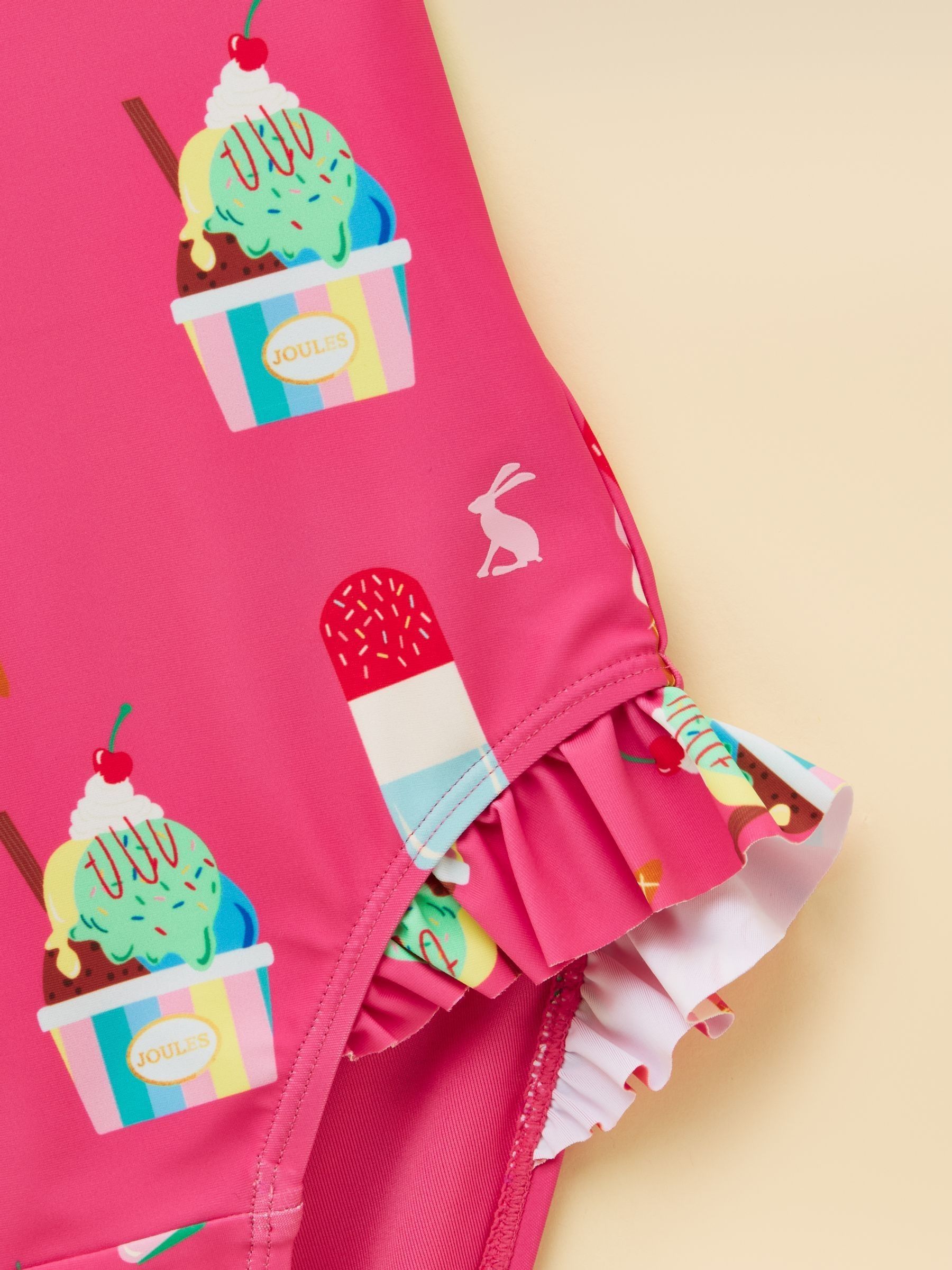 Girls' Splash Pink Ice Cream Swimming Costume - Image 6 of 7