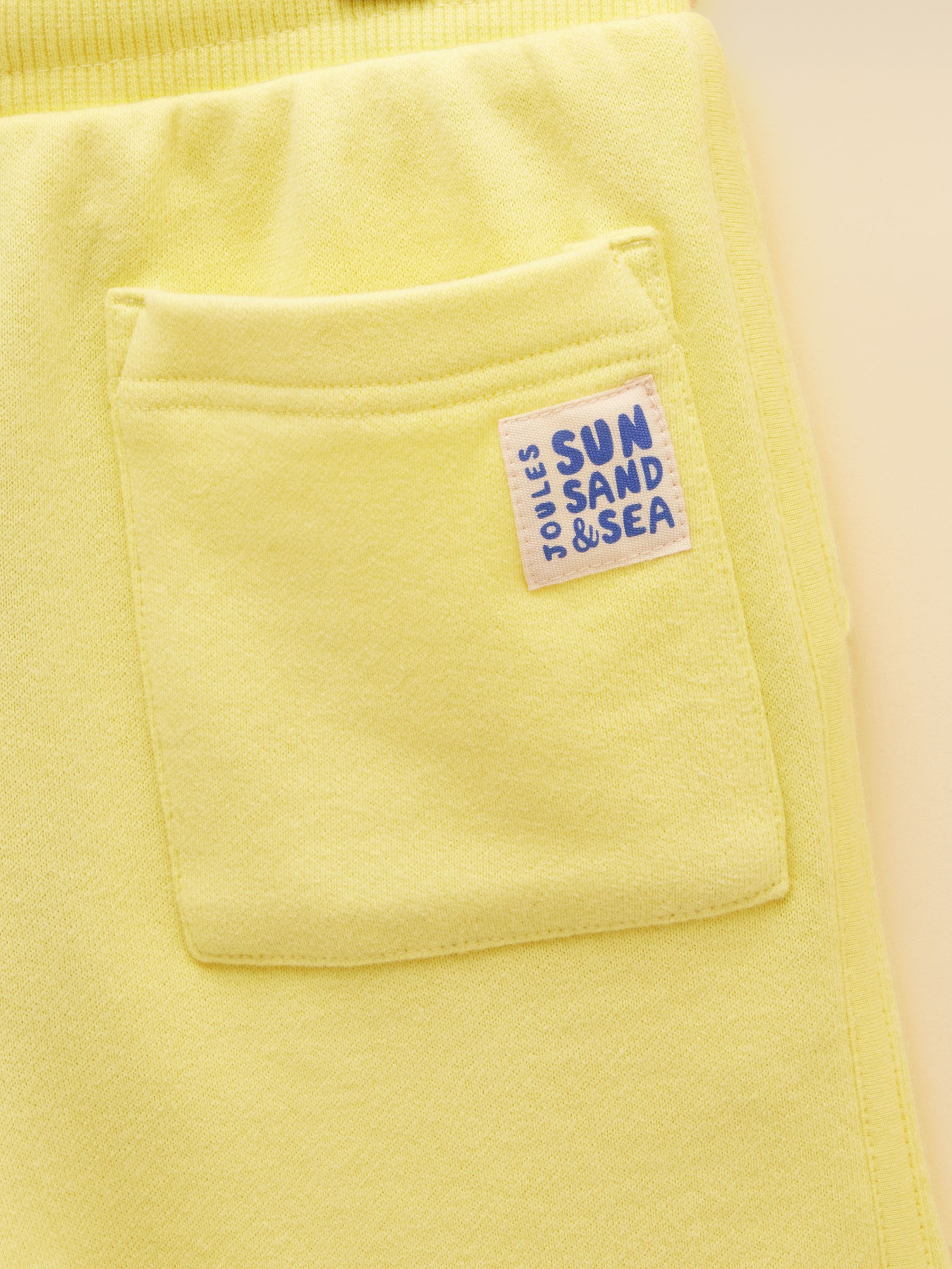 Kids' Sundaze Yellow Loopback Sweat Shorts - Image 5 of 5