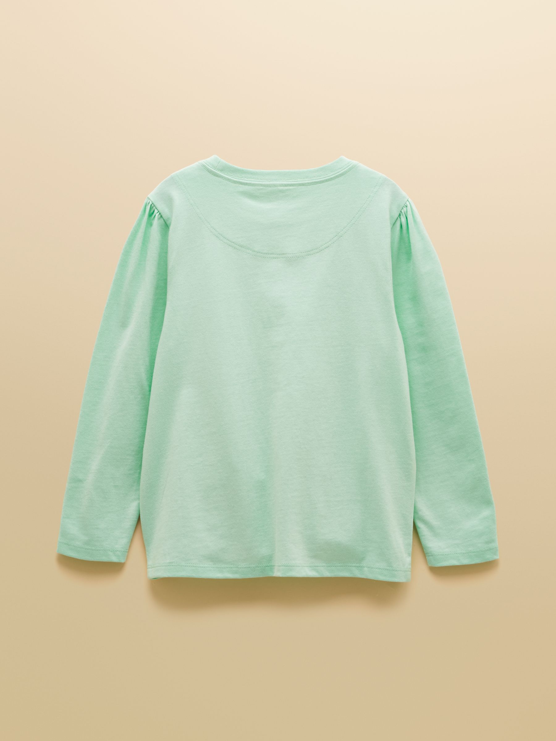 Girls' Ava Mint Green Applique Long Sleeve Top - Image 2 of 4