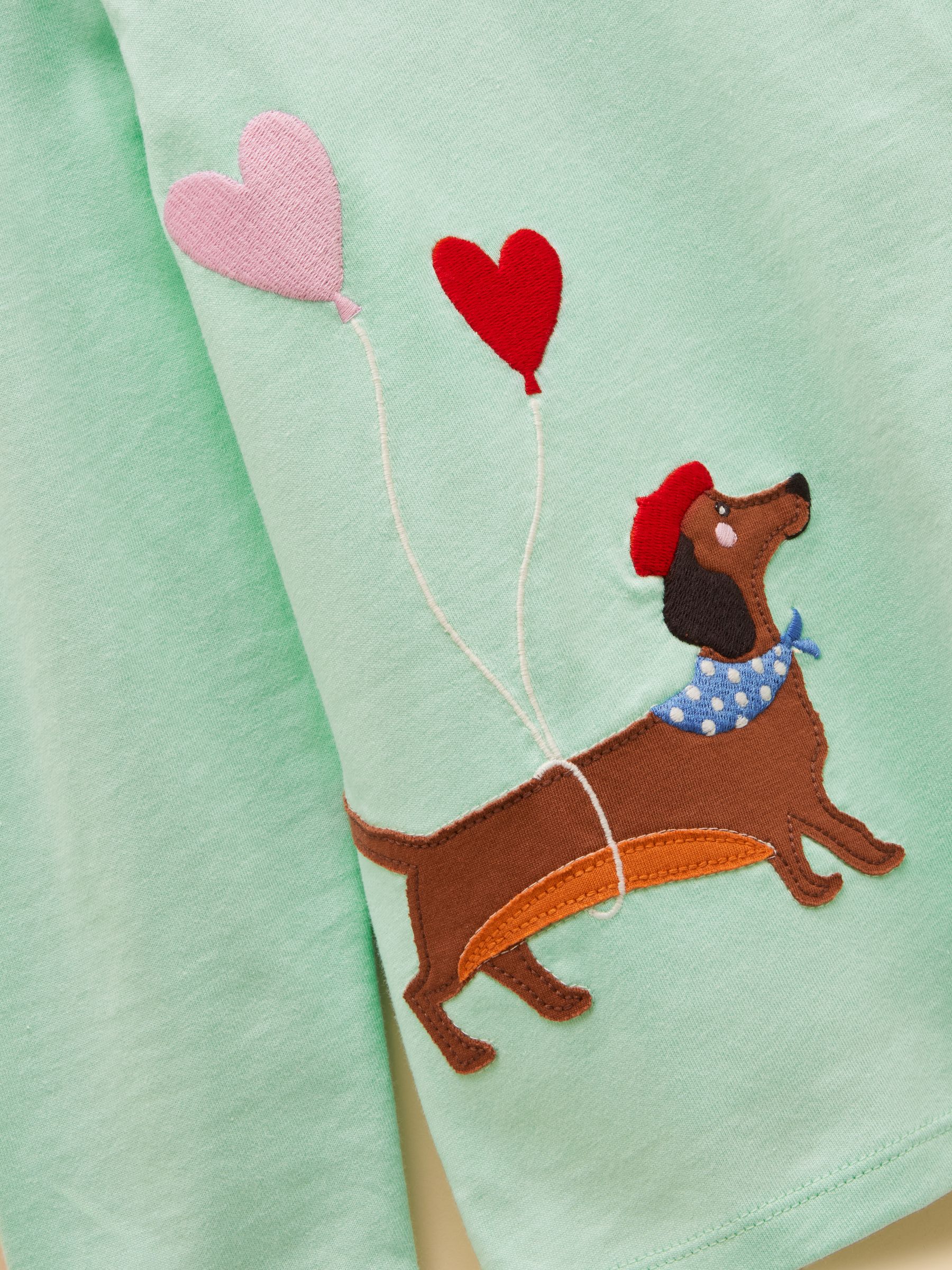 Girls' Ava Mint Green Applique Long Sleeve Top - Image 5 of 6