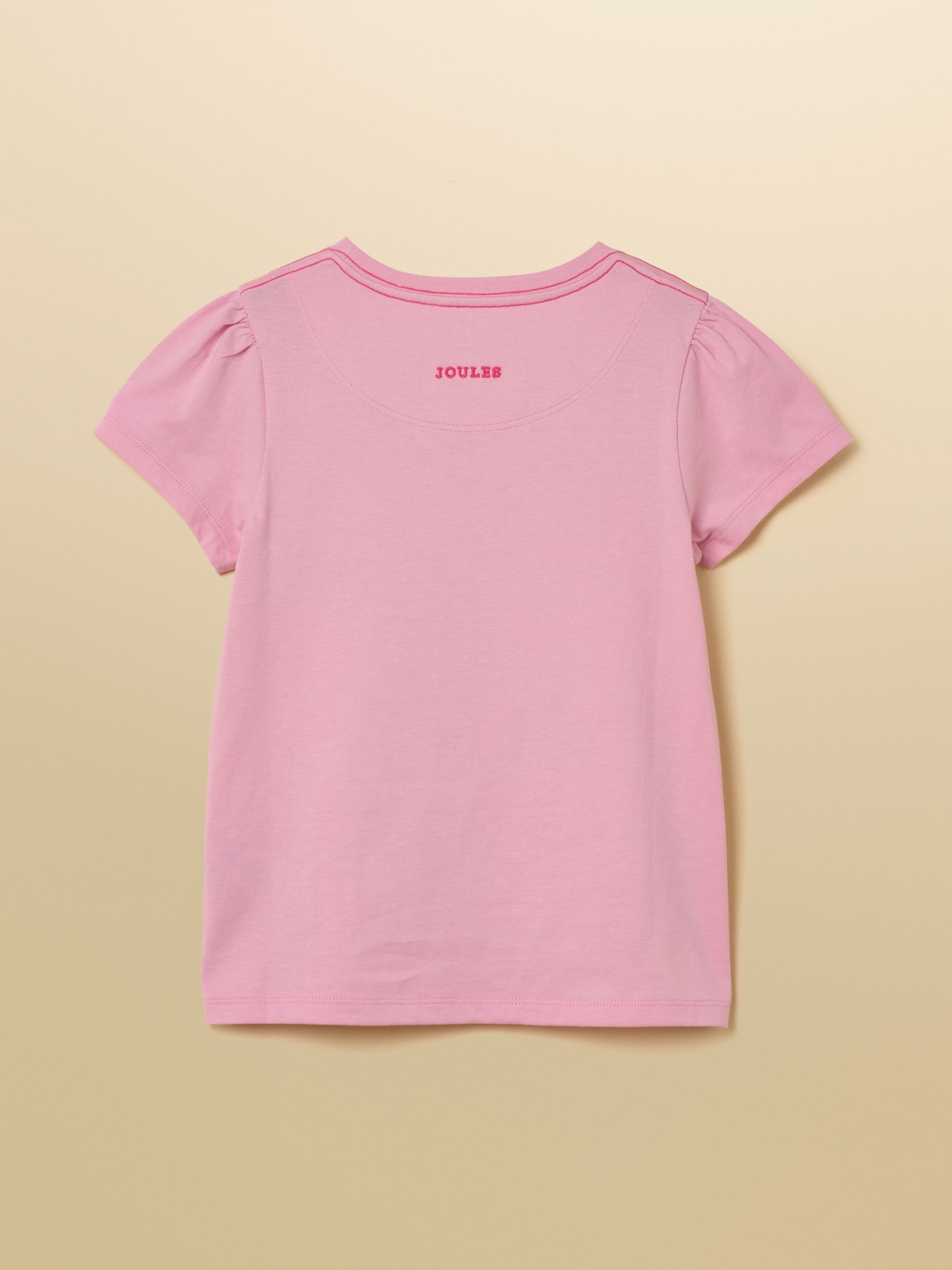 Girls' Astra Pink Fairy Applique Cotton T-Shirt - Image 2 of 5