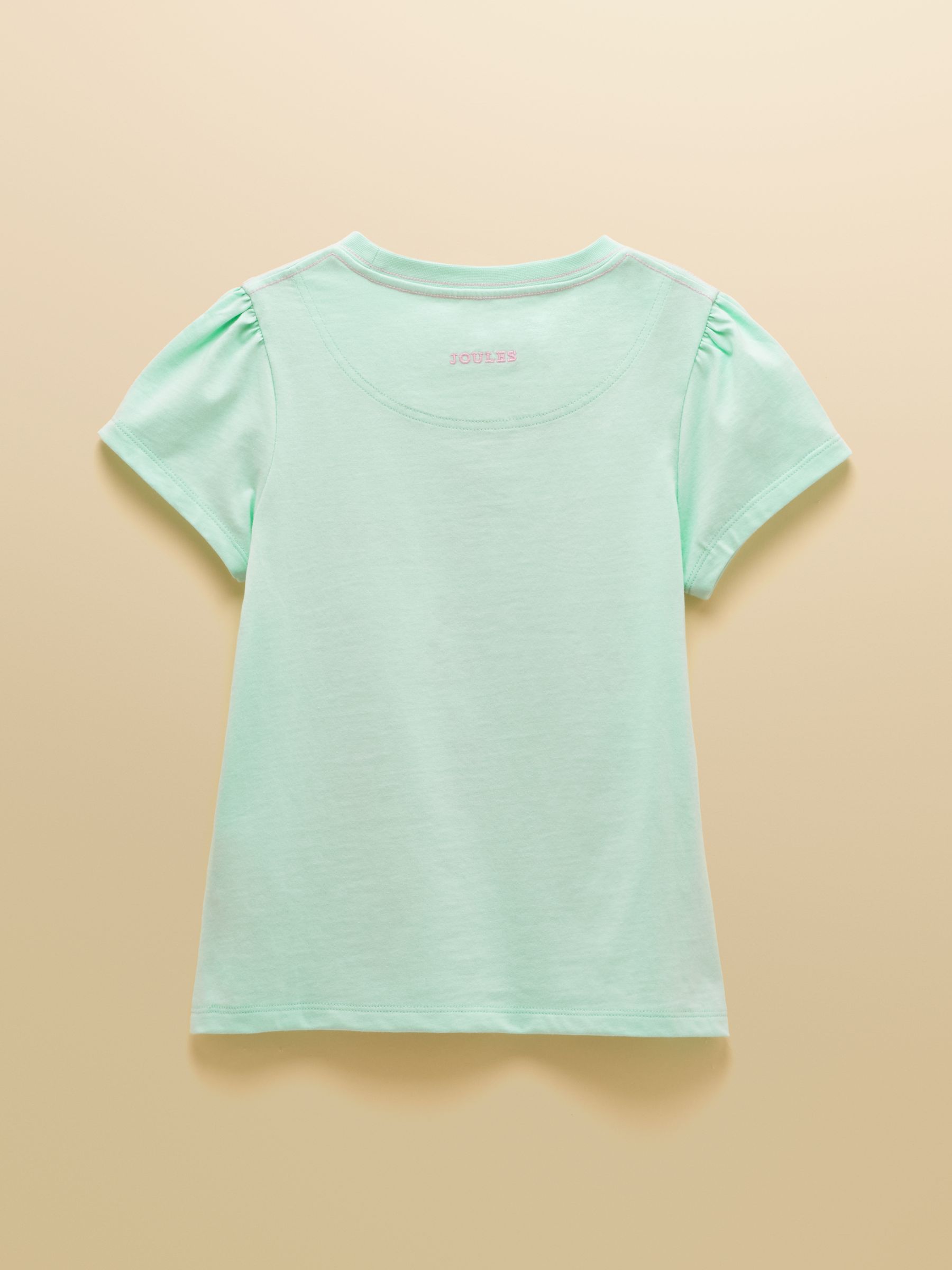 Girls' Astra Blue Applique Cotton T-Shirt - Image 2 of 5