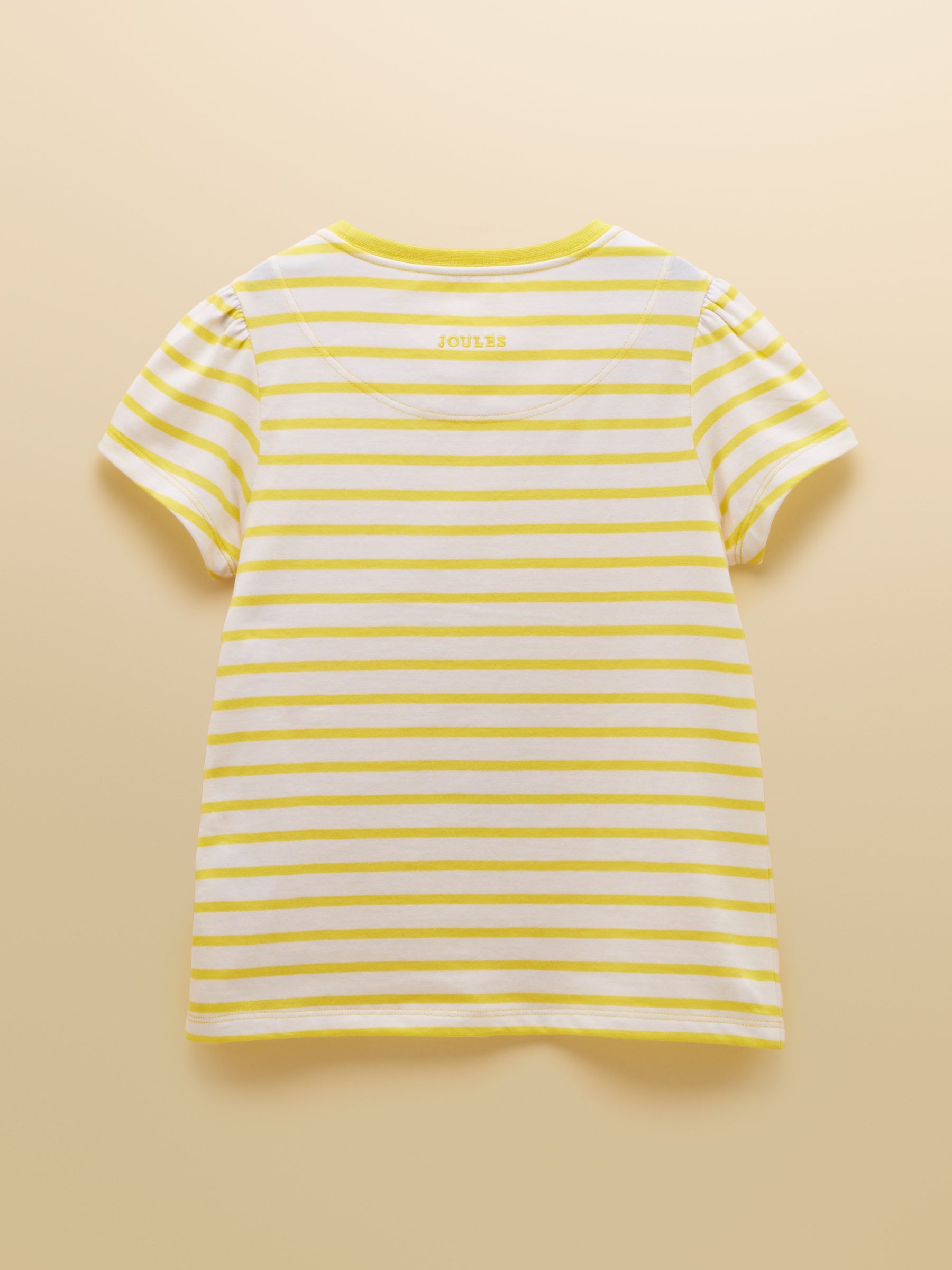 Girls' Astra Yellow Applique Cotton T-Shirt - Image 2 of 5 Girls' Astra Yellow Applique Cotton T-Shirt - Image 2 of 5
