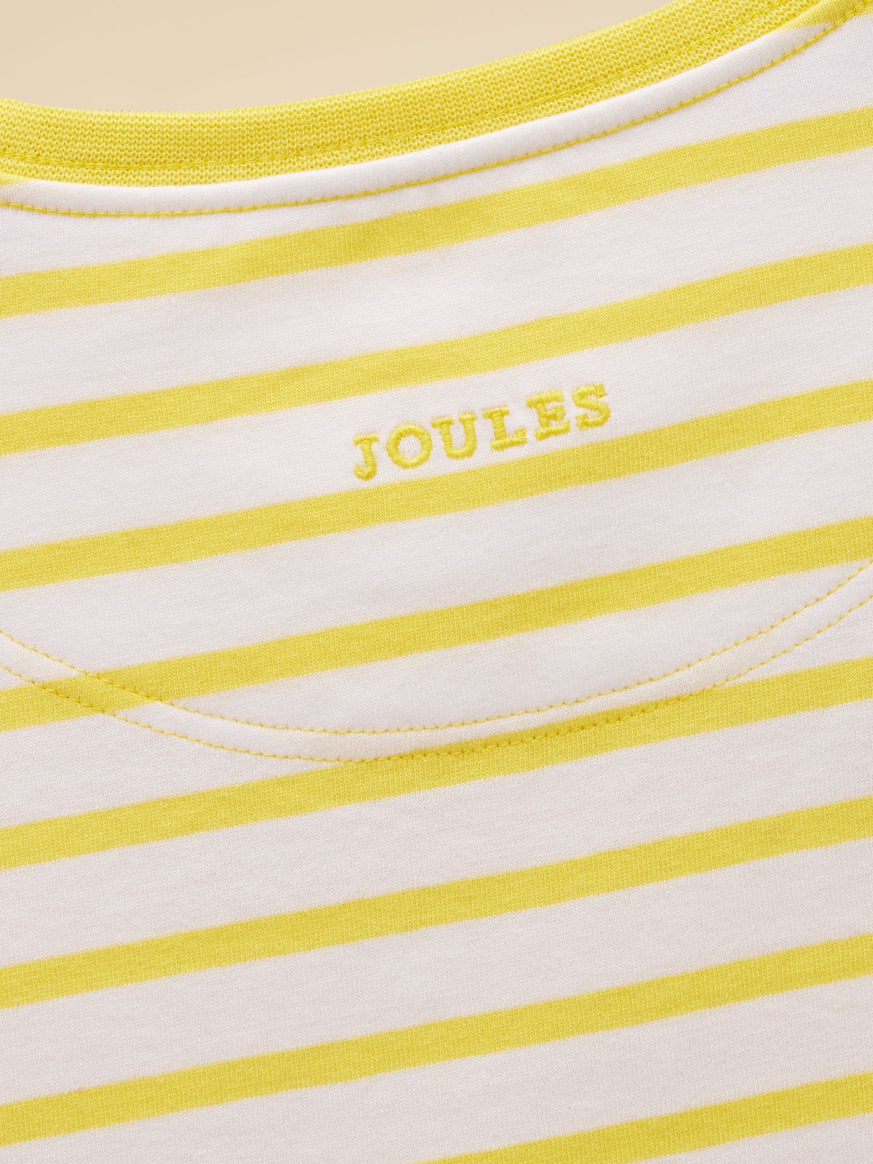 Girls' Astra Yellow Applique Cotton T-Shirt - Image 5 of 5