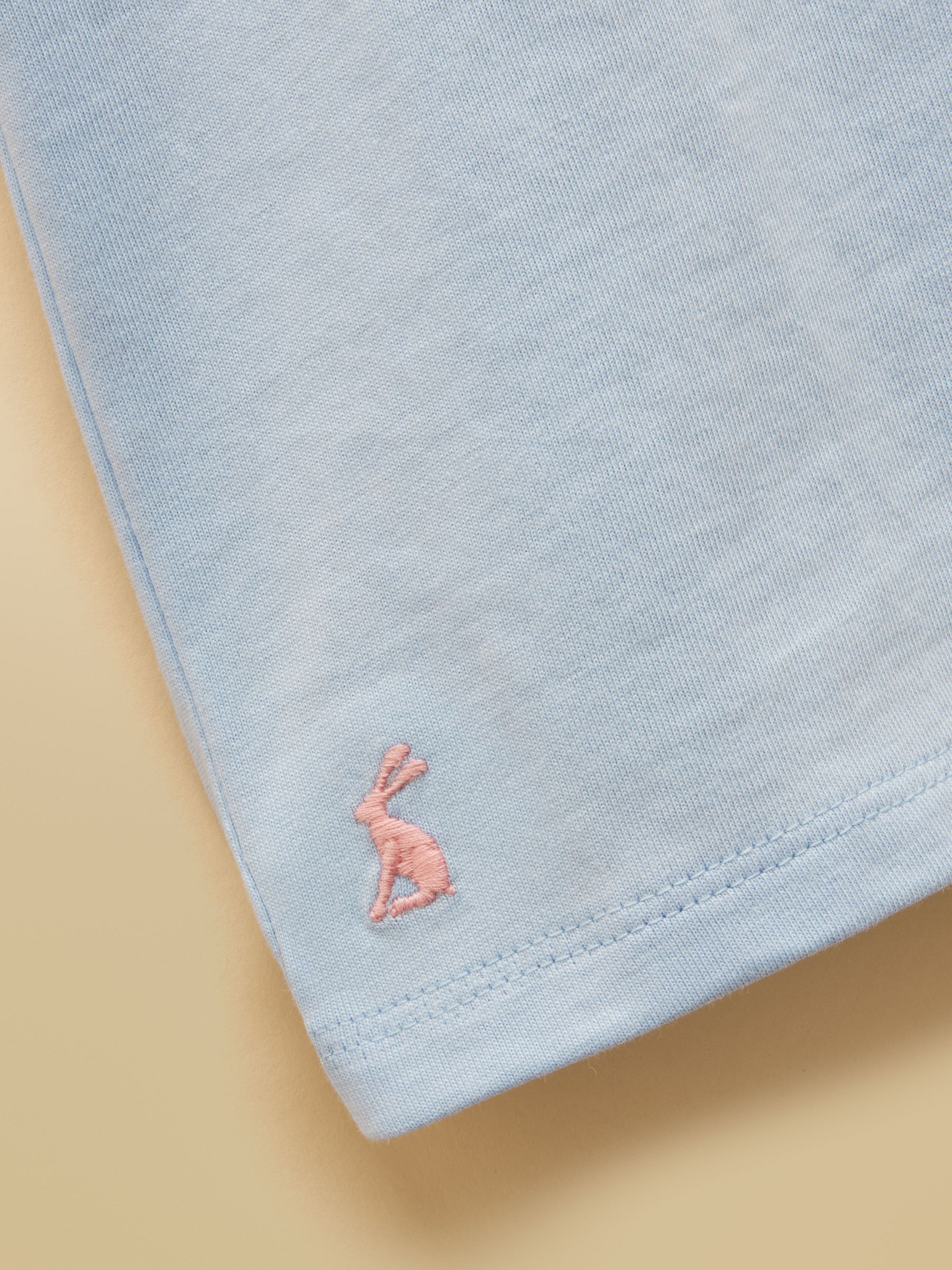 Girls' Astra Blue Dogs Applique Cotton T-Shirt - Image 4 of 5