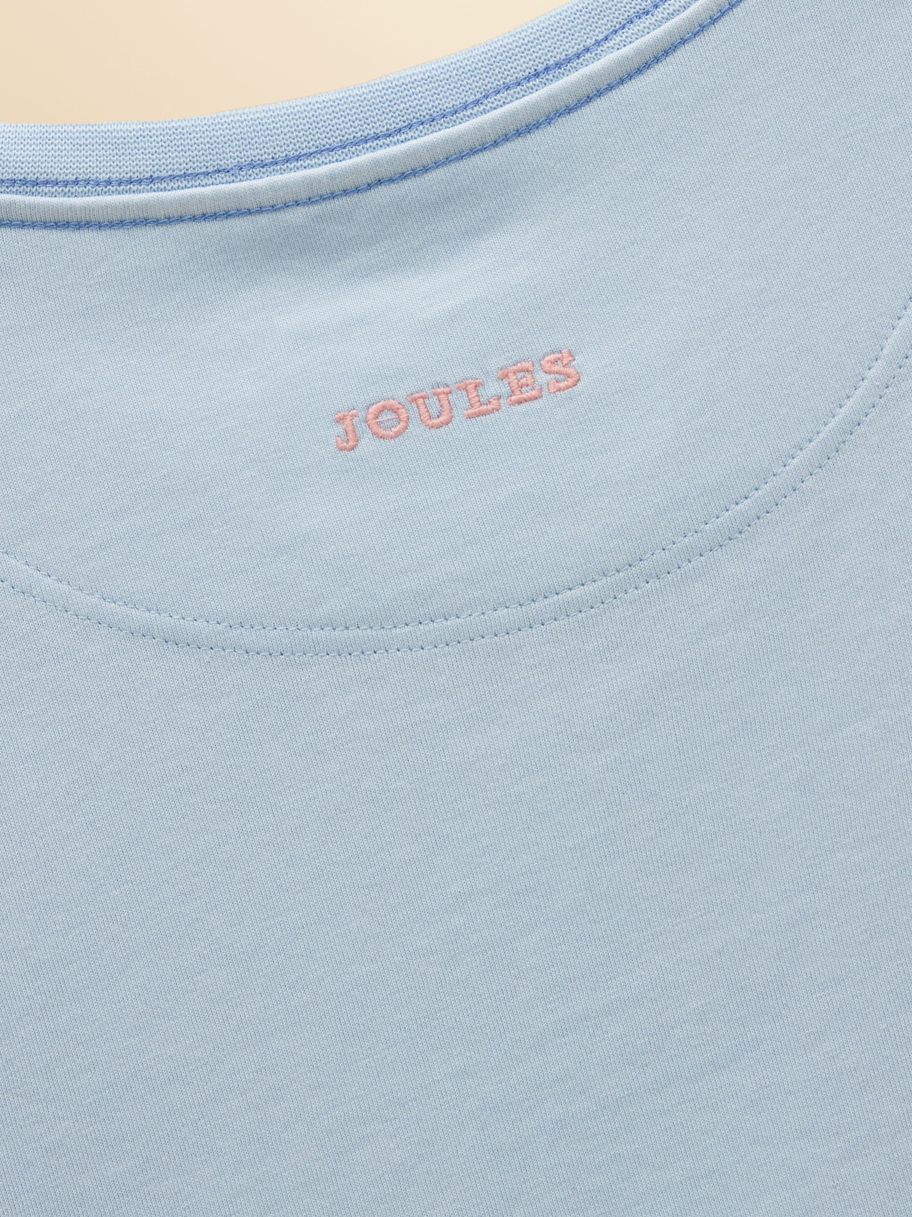 Girls' Astra Blue Dogs Applique Cotton T-Shirt - Image 5 of 5