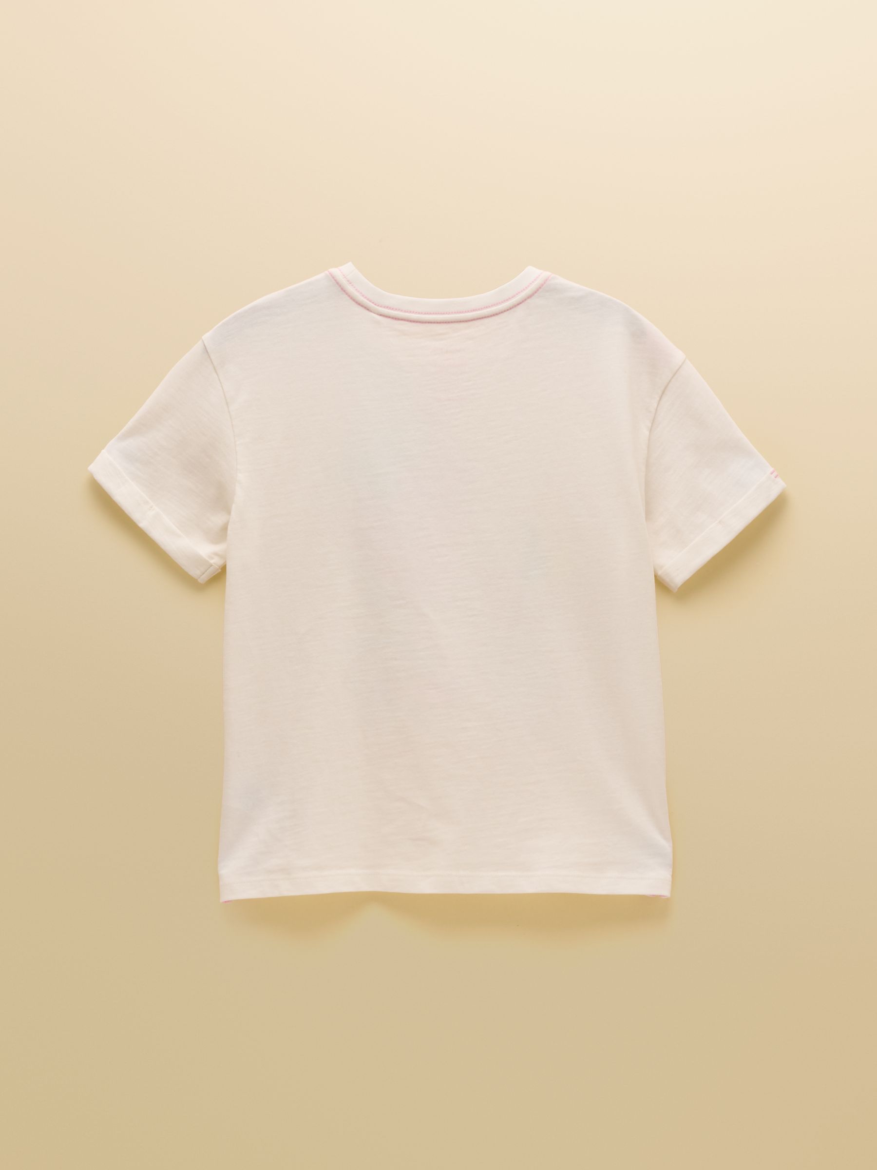 Girls' Fundays Cream Graphic Short Sleeve T-Shirt - Image 3 of 6