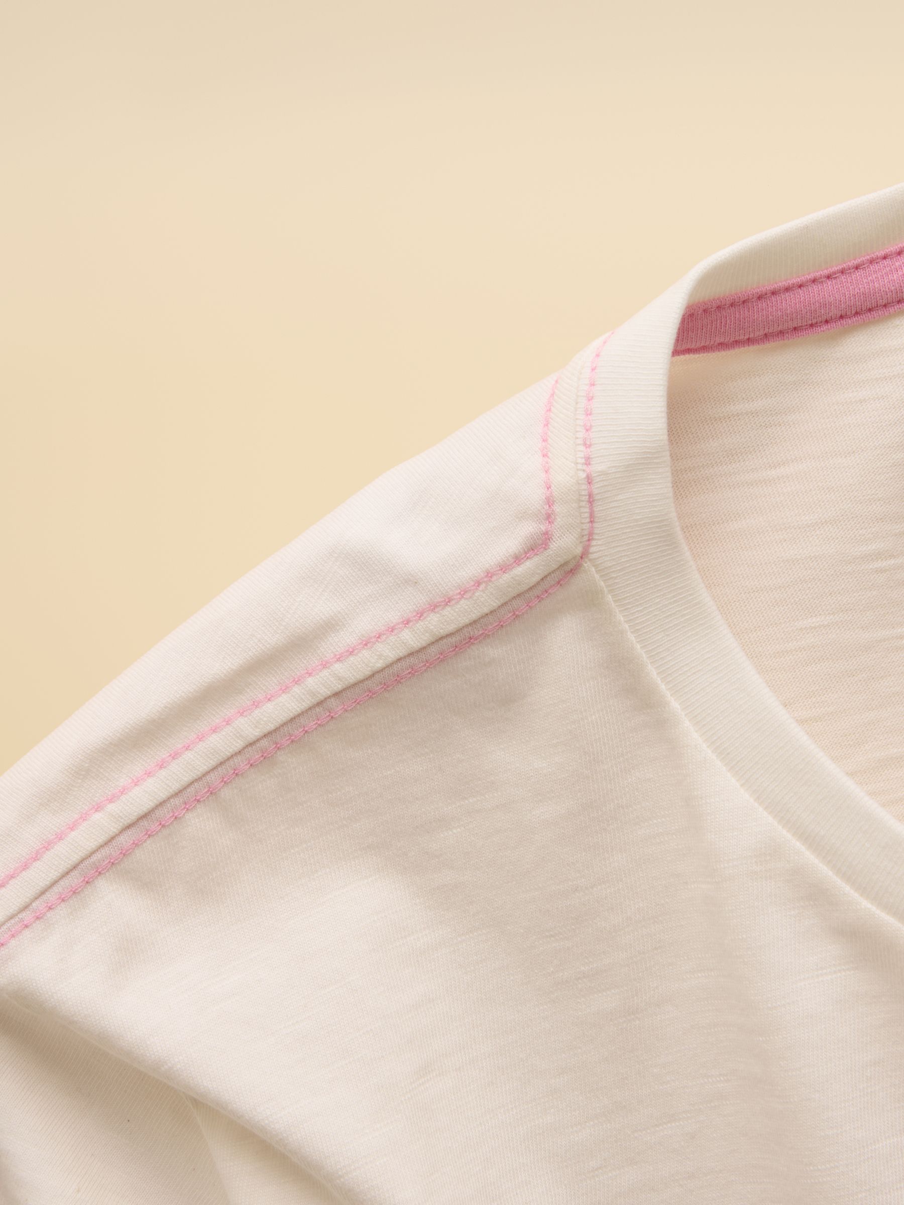 Girls' Fundays Cream Graphic Short Sleeve T-Shirt - Image 6 of 6