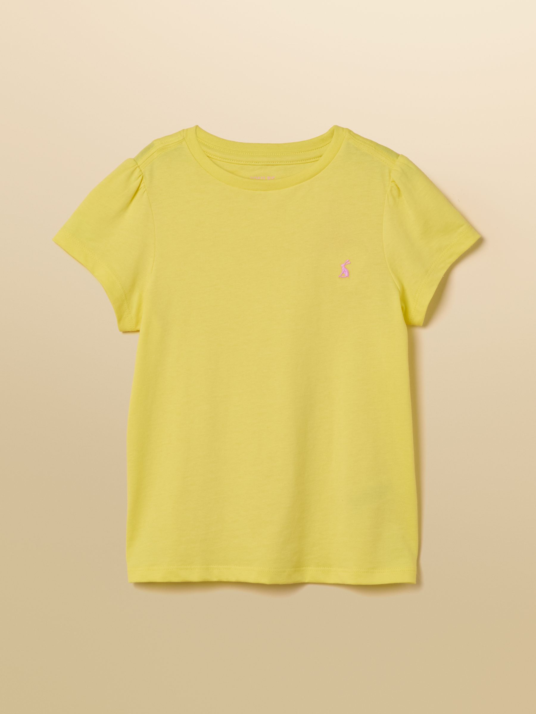 Girls' Let's Go Yellow Cotton Short Sleeve T-Shirt - Image 1 of 5