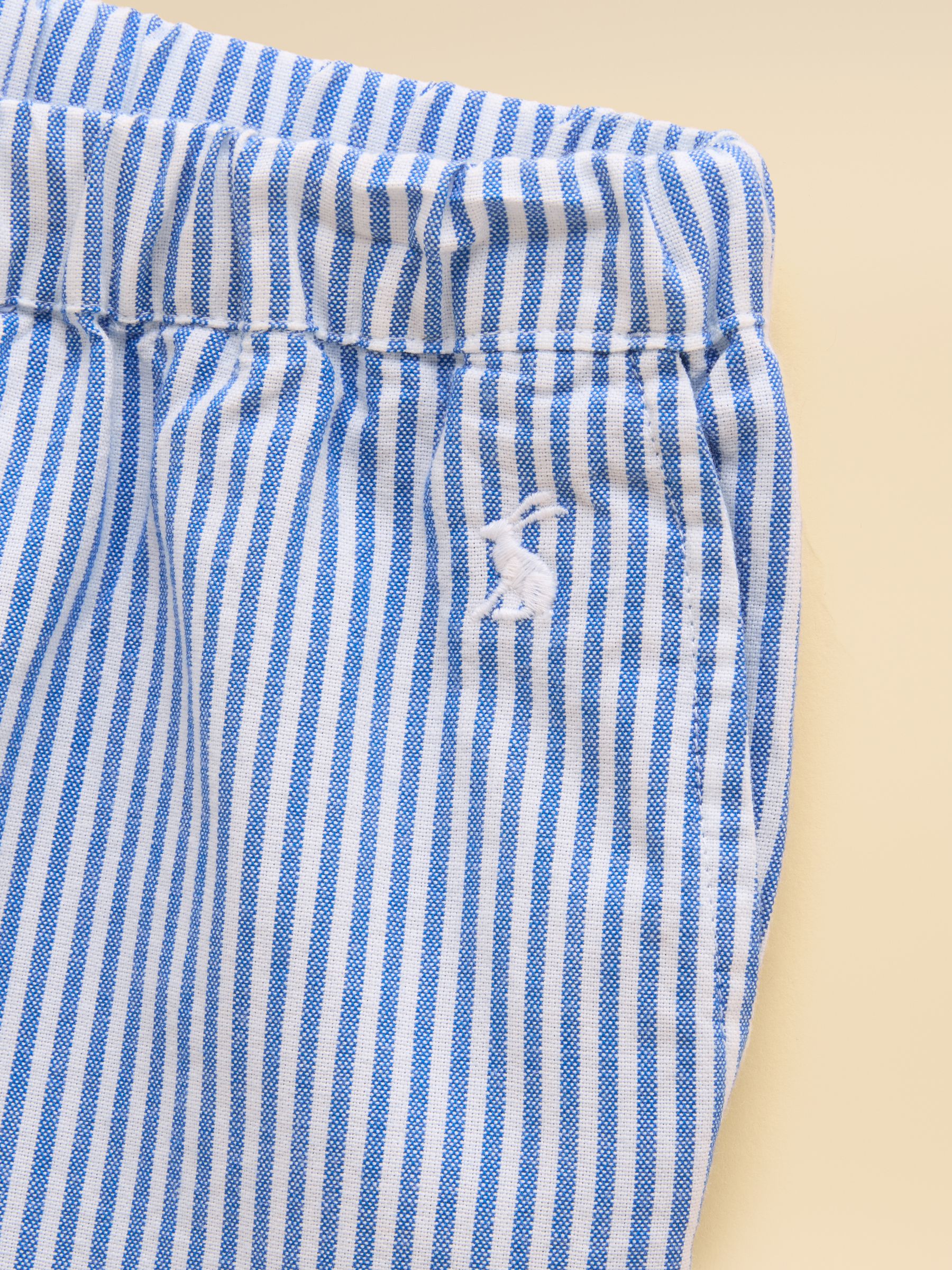 Kids' Wren Blue & White Woven Trousers - Image 5 of 7