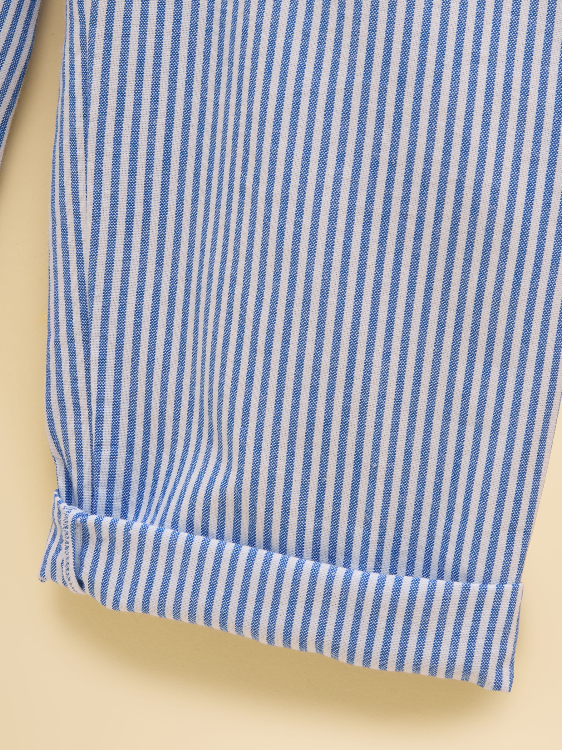 Kids' Wren Blue & White Striped Woven Trousers - Image 5 of 5 Kids' Wren Blue & White Striped Woven Trousers - Image 5 of 5