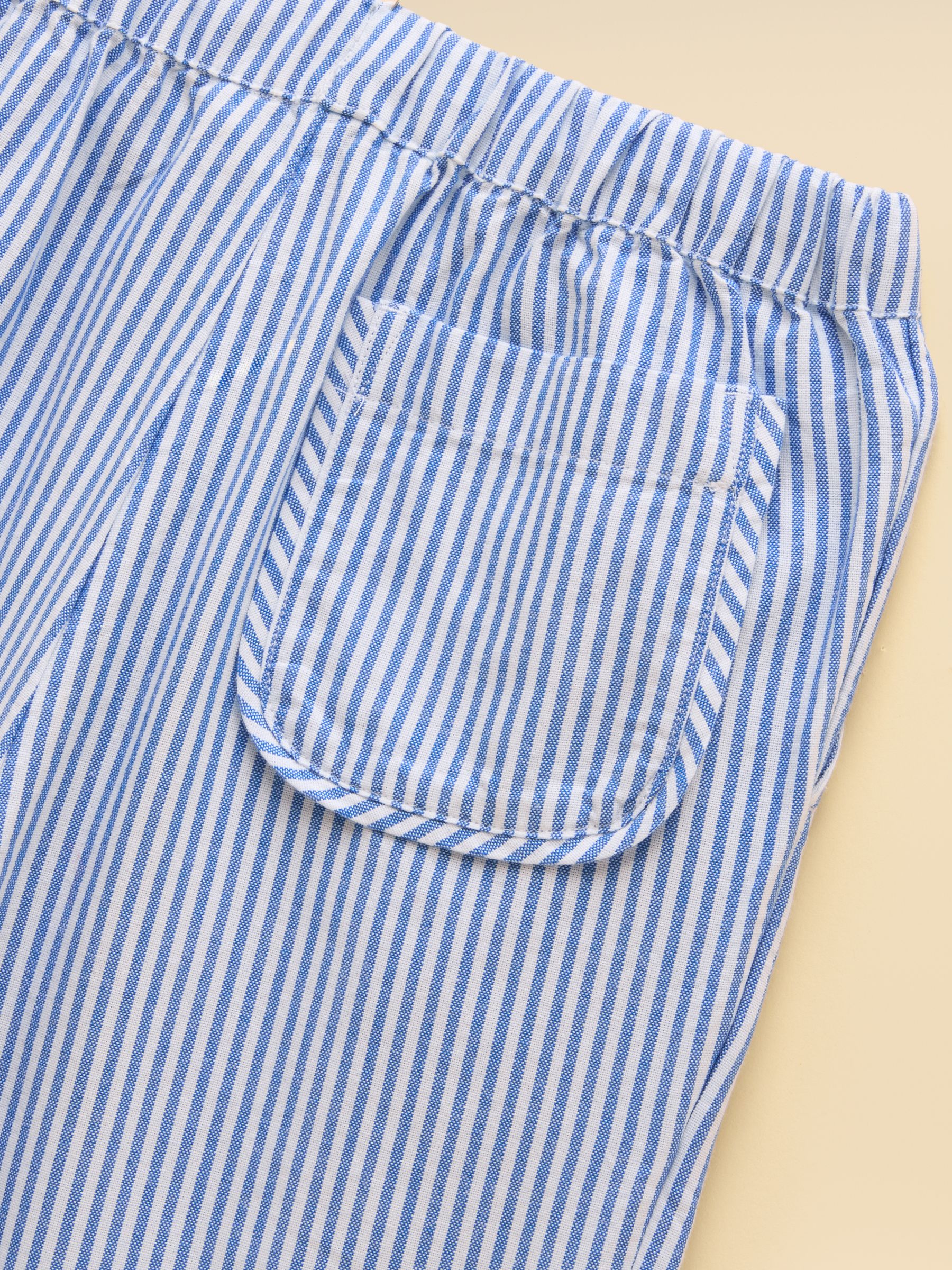 Kids' Wren Blue & White Woven Trousers - Image 6 of 7