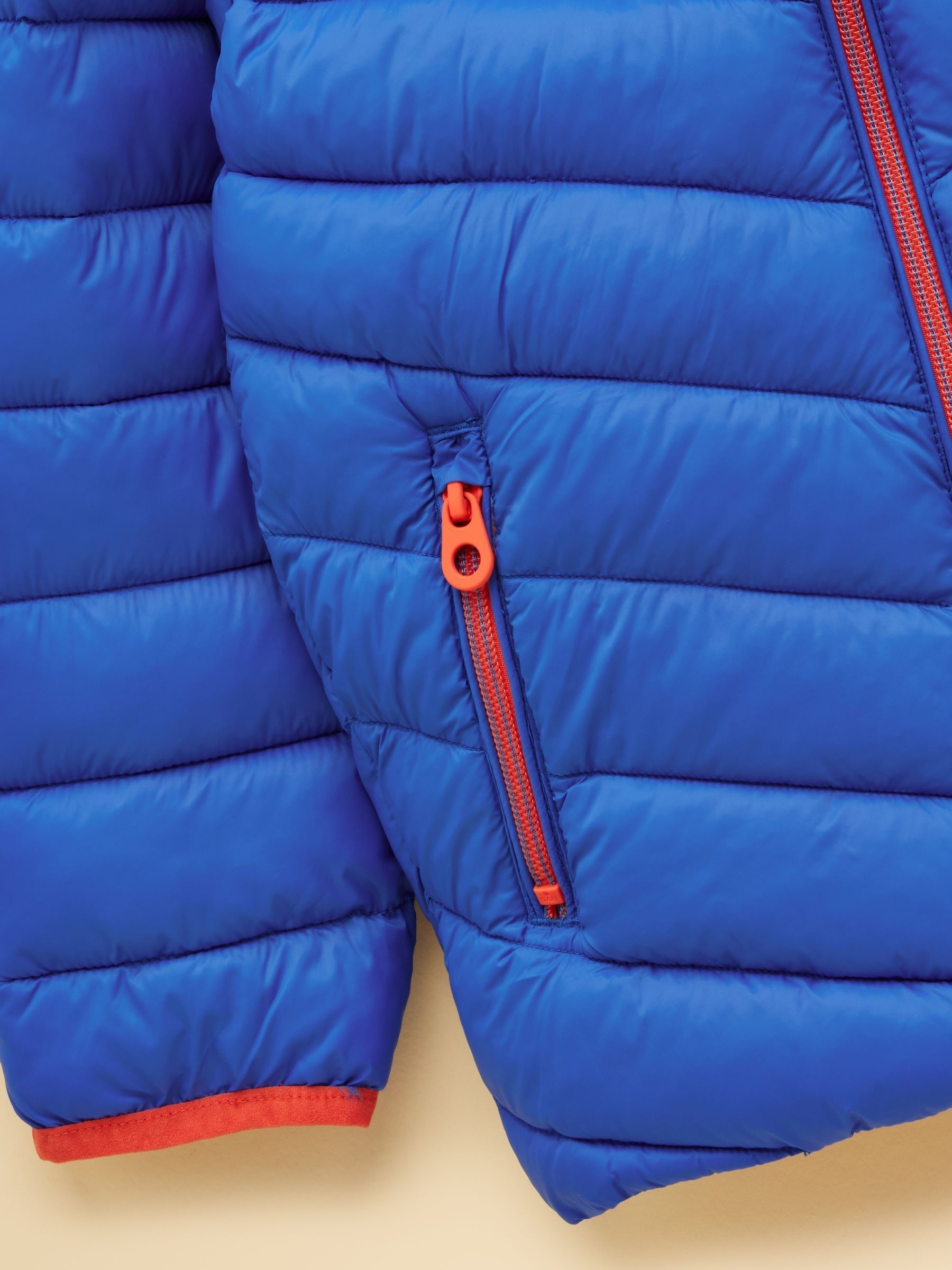 Kids' Cairn Blue Showerproof Padded Coat - Image 4 of 5