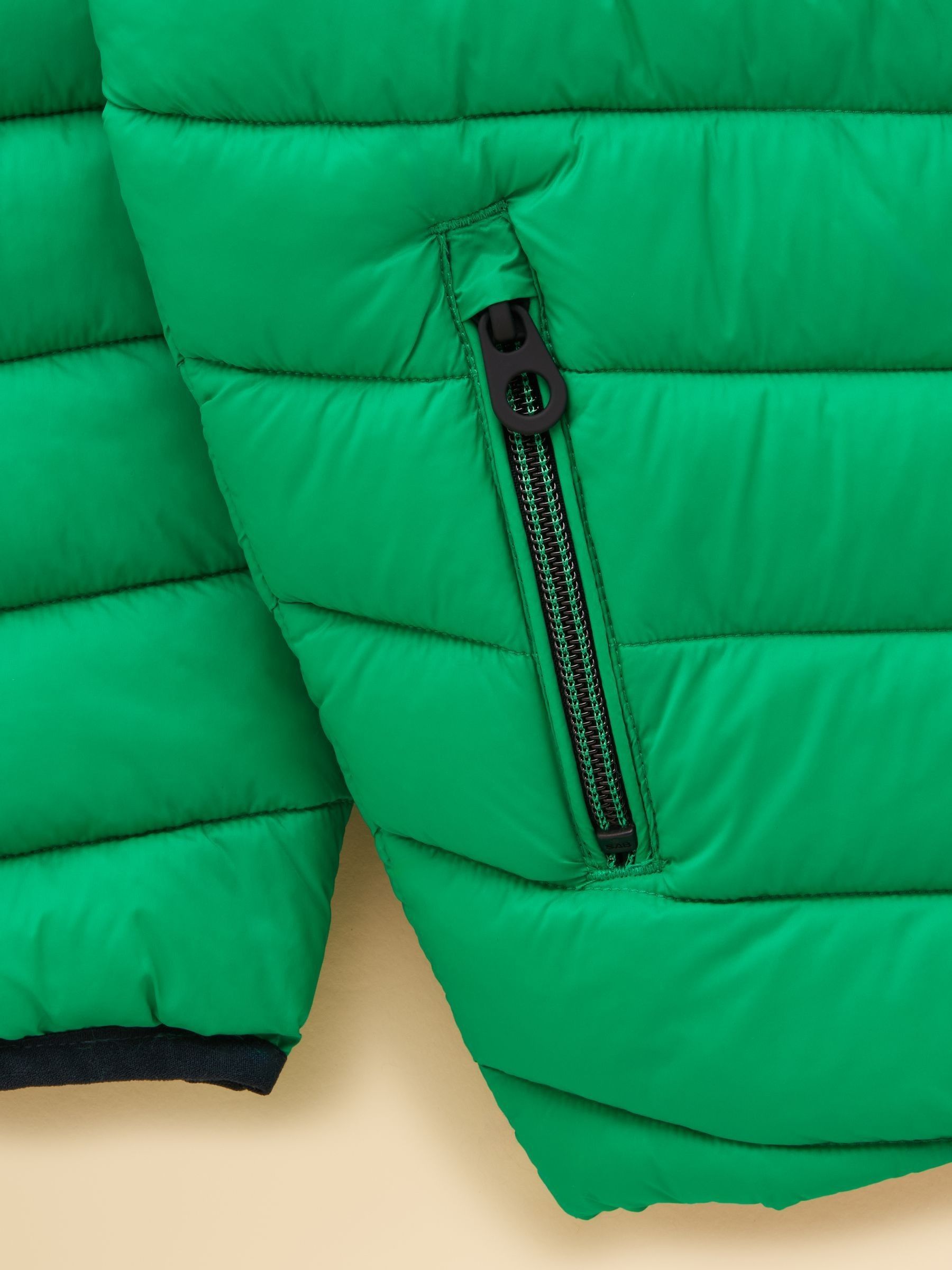 Kids' Cairn Bright Green Showerproof Padded Coat - Image 4 of 5