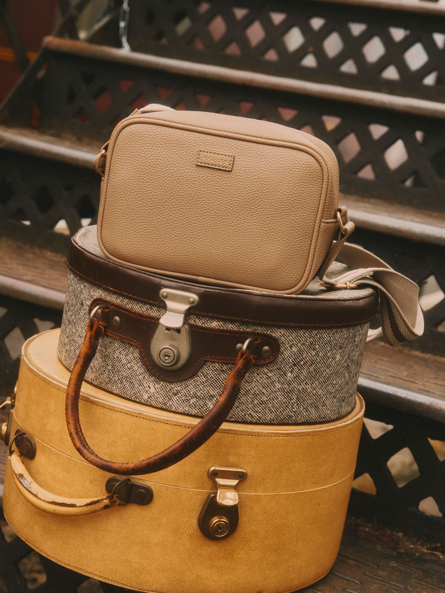 Trent Neutral Adjustable Cross Body Bag - Image 2 of 9