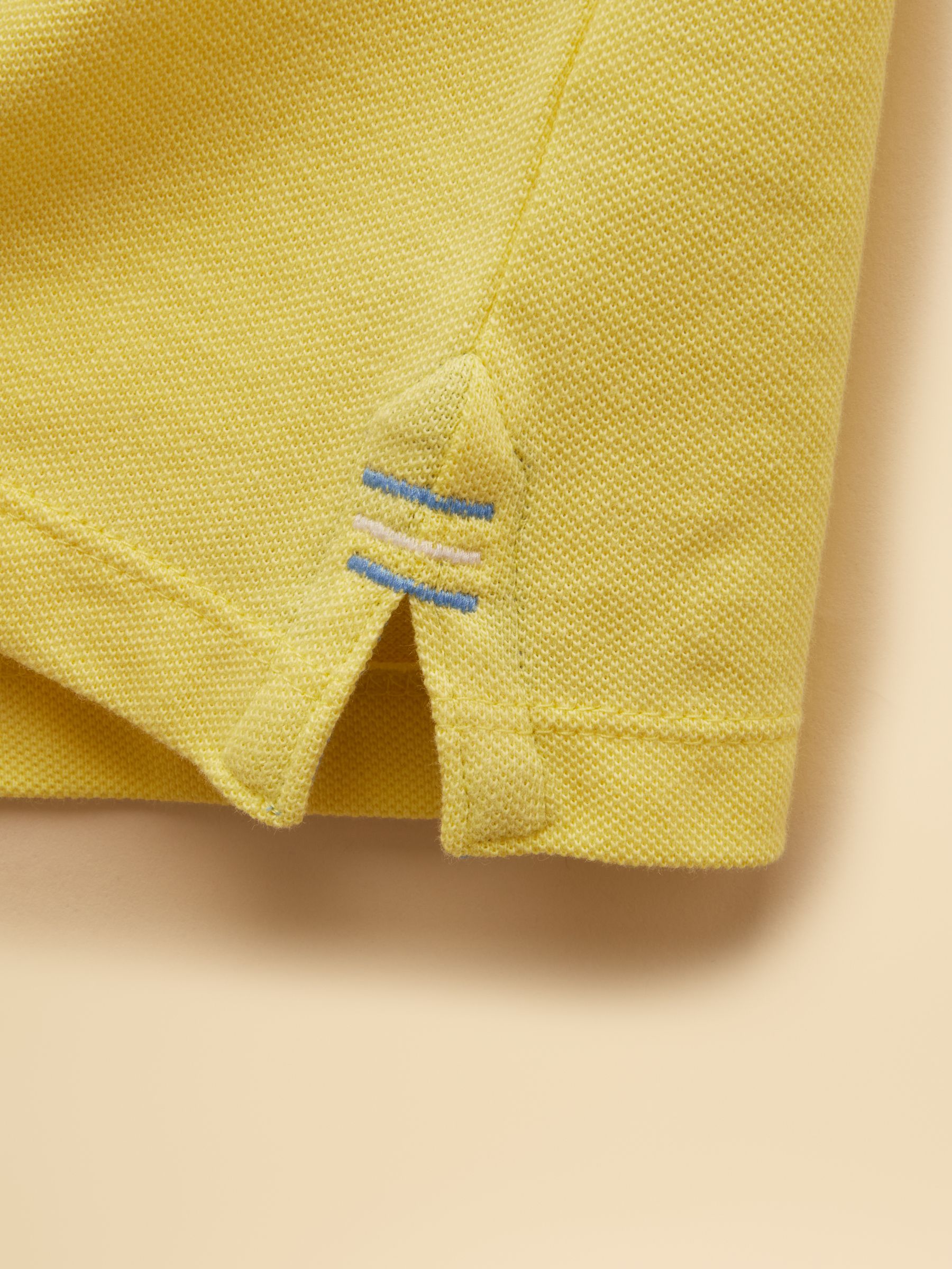 Boys' Woody Yellow Short Sleeve Cotton Polo Shirt - Image 4 of 5